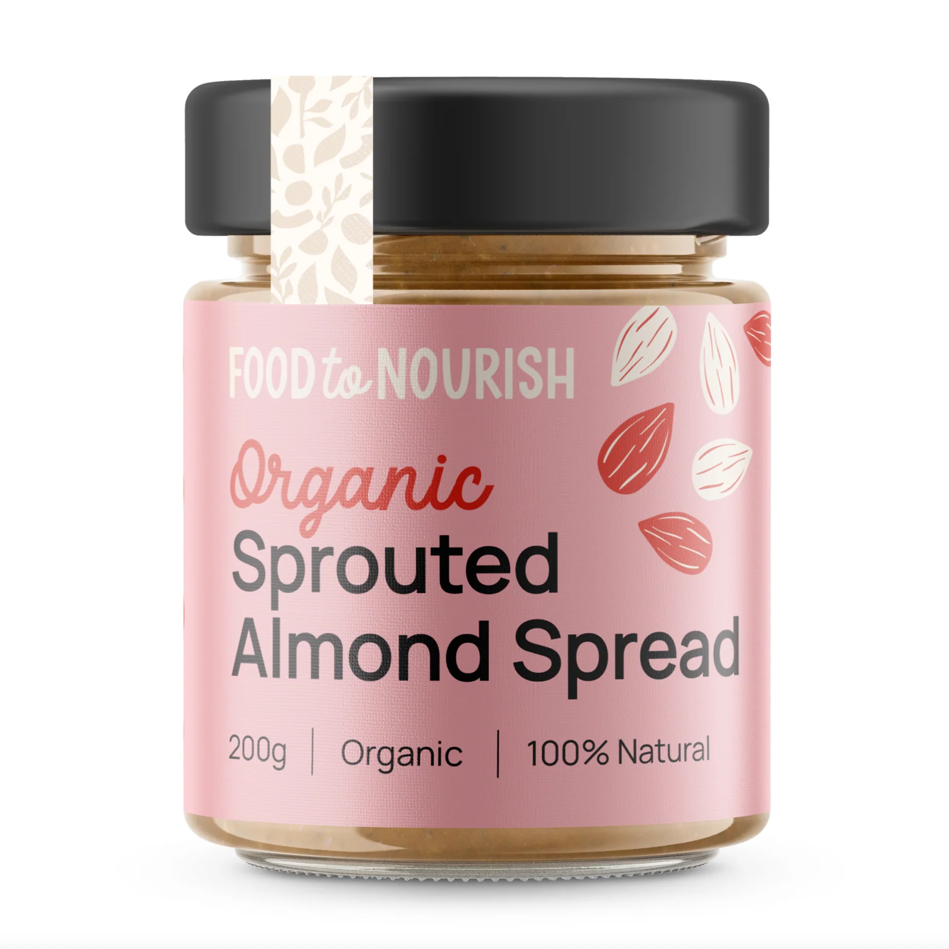 Food To Nourish Organic Sprouted Almond Spread 200g Or 325g, 100% Natural