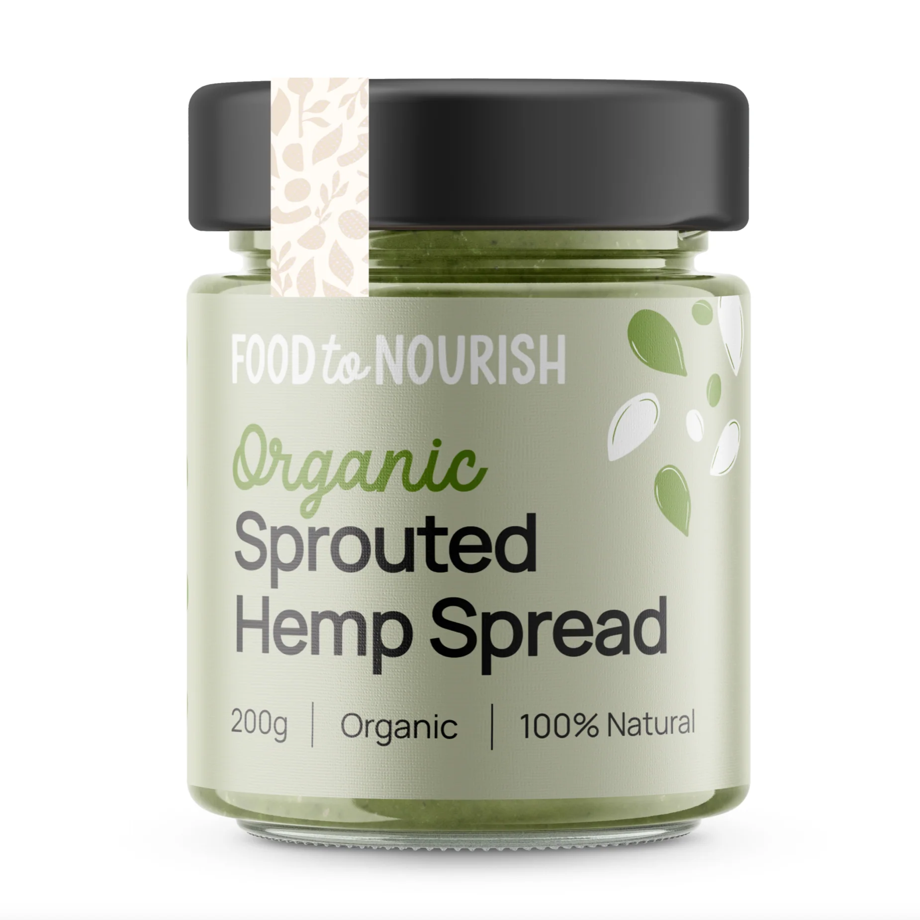 Food To Nourish Organic Sprouted Hemp Seed Spread 200g, With Sunflower Seeds & Pepitas