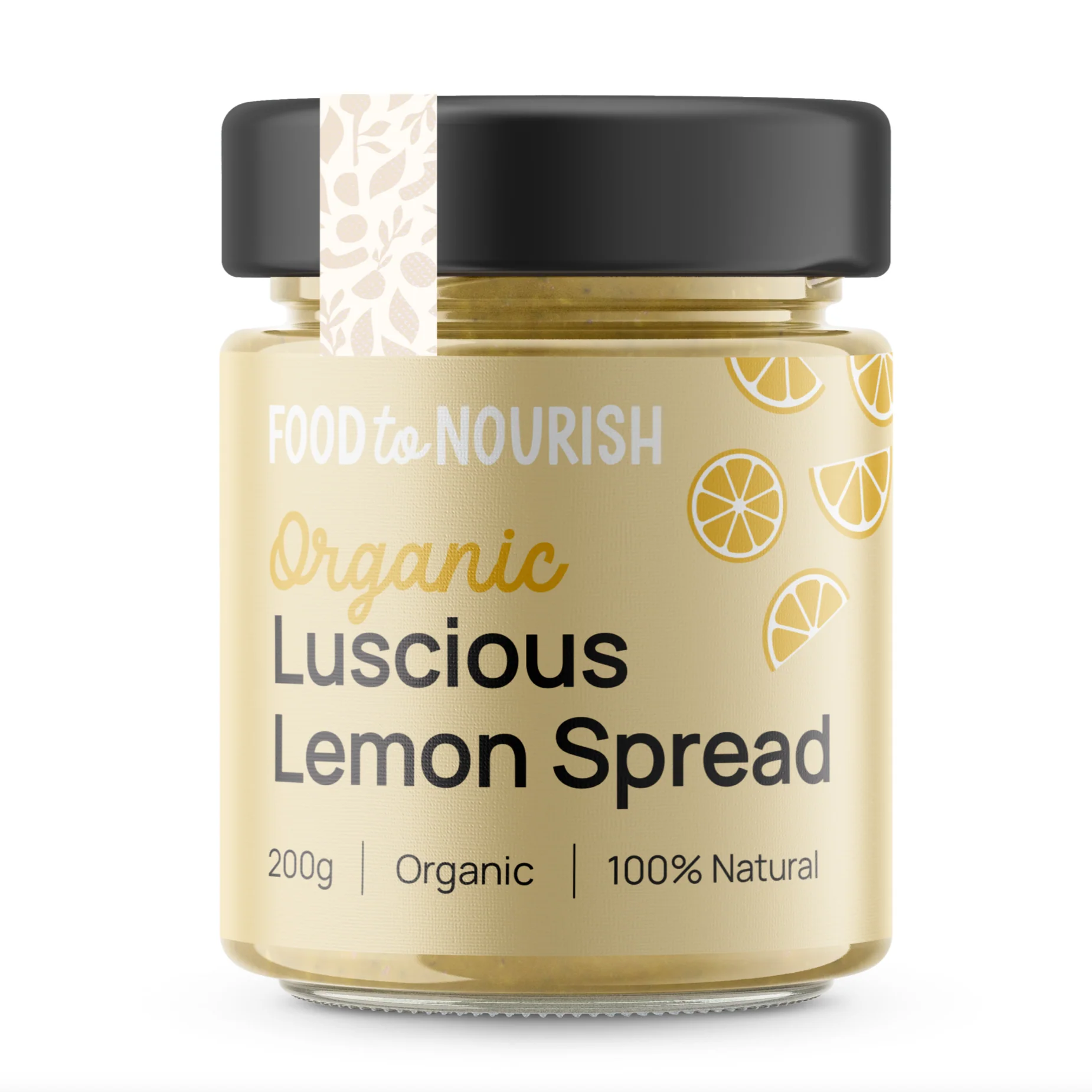 Food To Nourish Organic Luscious Lemon Spread 200g, For A Zesty Lemon Zing