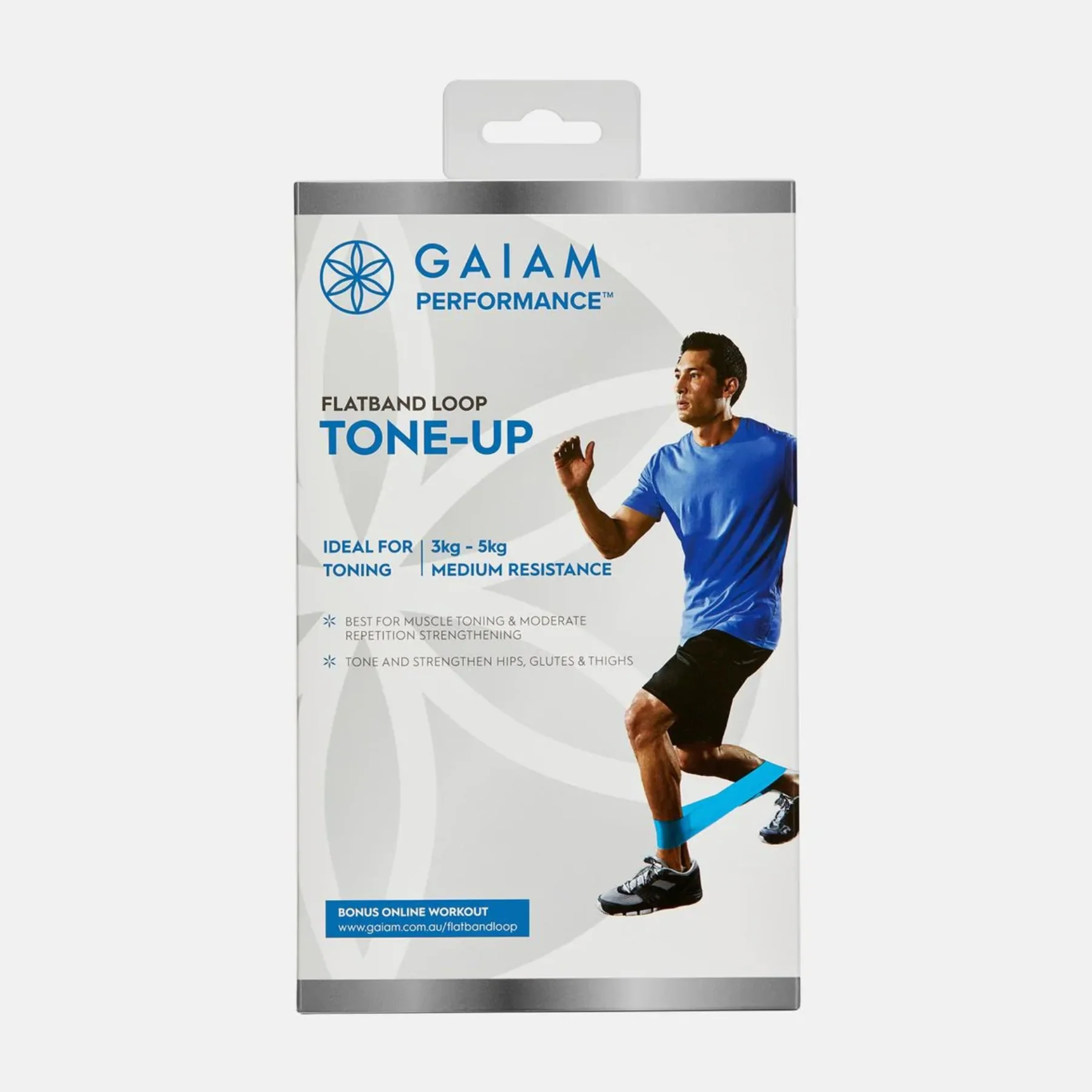 Gaiam Performance Flat Band Loop Tone-Up, Medium Resistance - Image 2