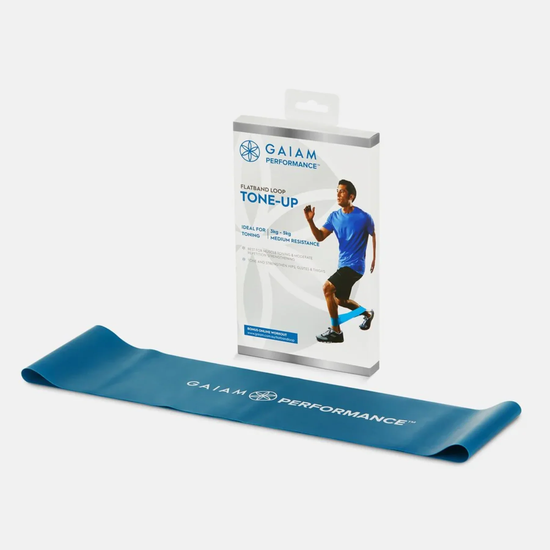 Gaiam Performance Flat Band Loop Tone-Up, Medium Resistance - Image 3
