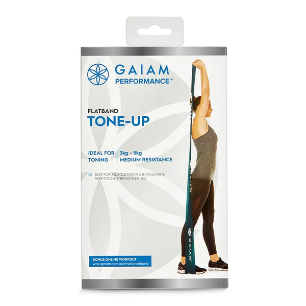 Gaiam Performance Flat Band Tone-Up, Medium Resistance