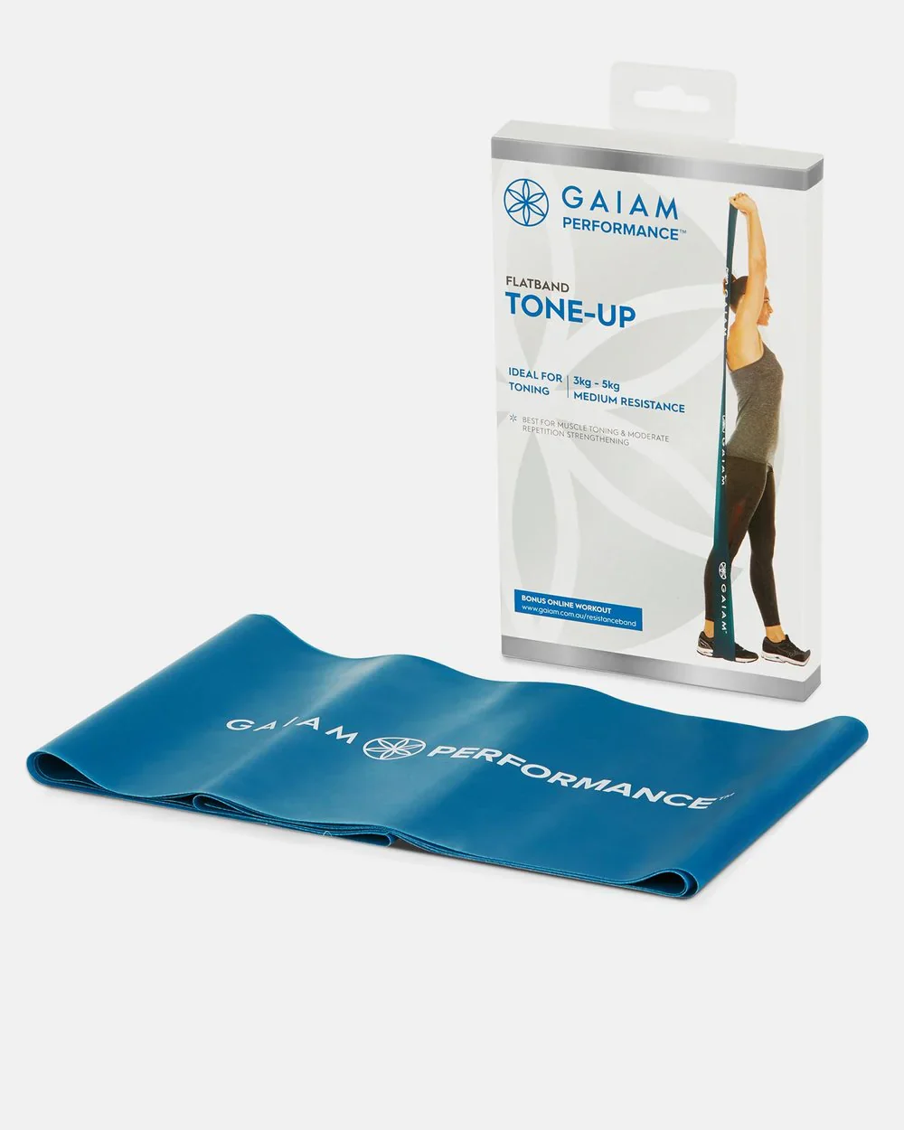 Gaiam Performance Flat Band Tone-Up, Medium Resistance - Image 2