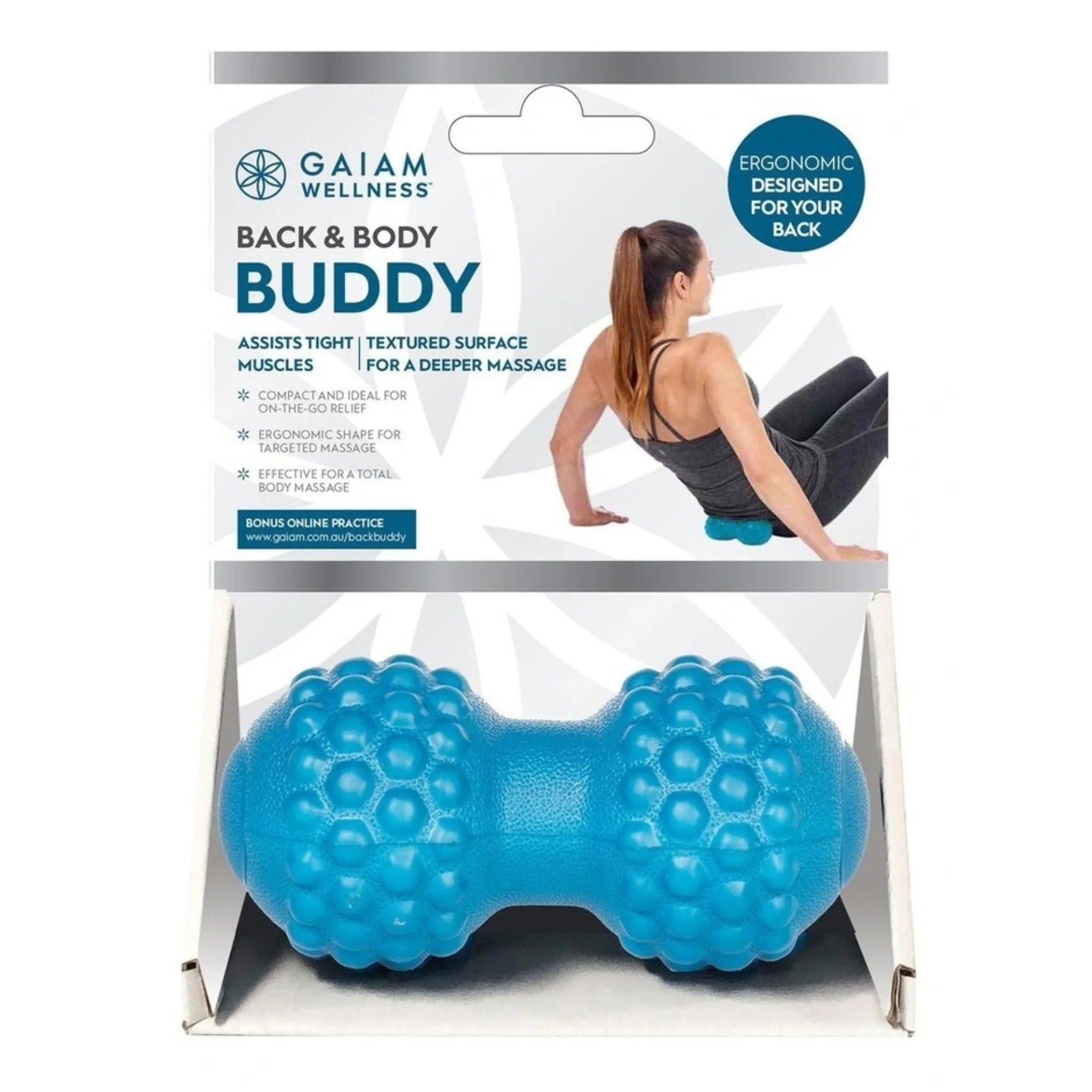 Gaiam Wellness Back & Body Buddy, Loosen Lumbar Muscles - Image 2