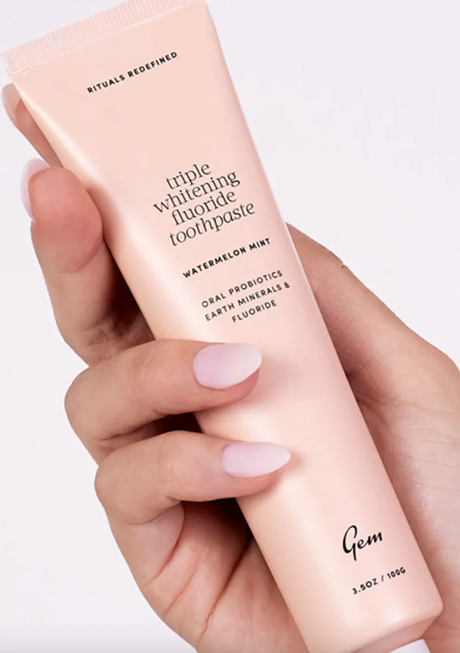 Gem Triple Whitening Toothpaste Watermelon Mint 100g, With Fluoride & Delivers A Deeper Clean - Image 2