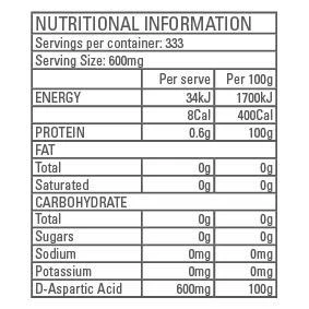 Gen-Tec Nutrition D-Aspartic Acid 100g - Image 2