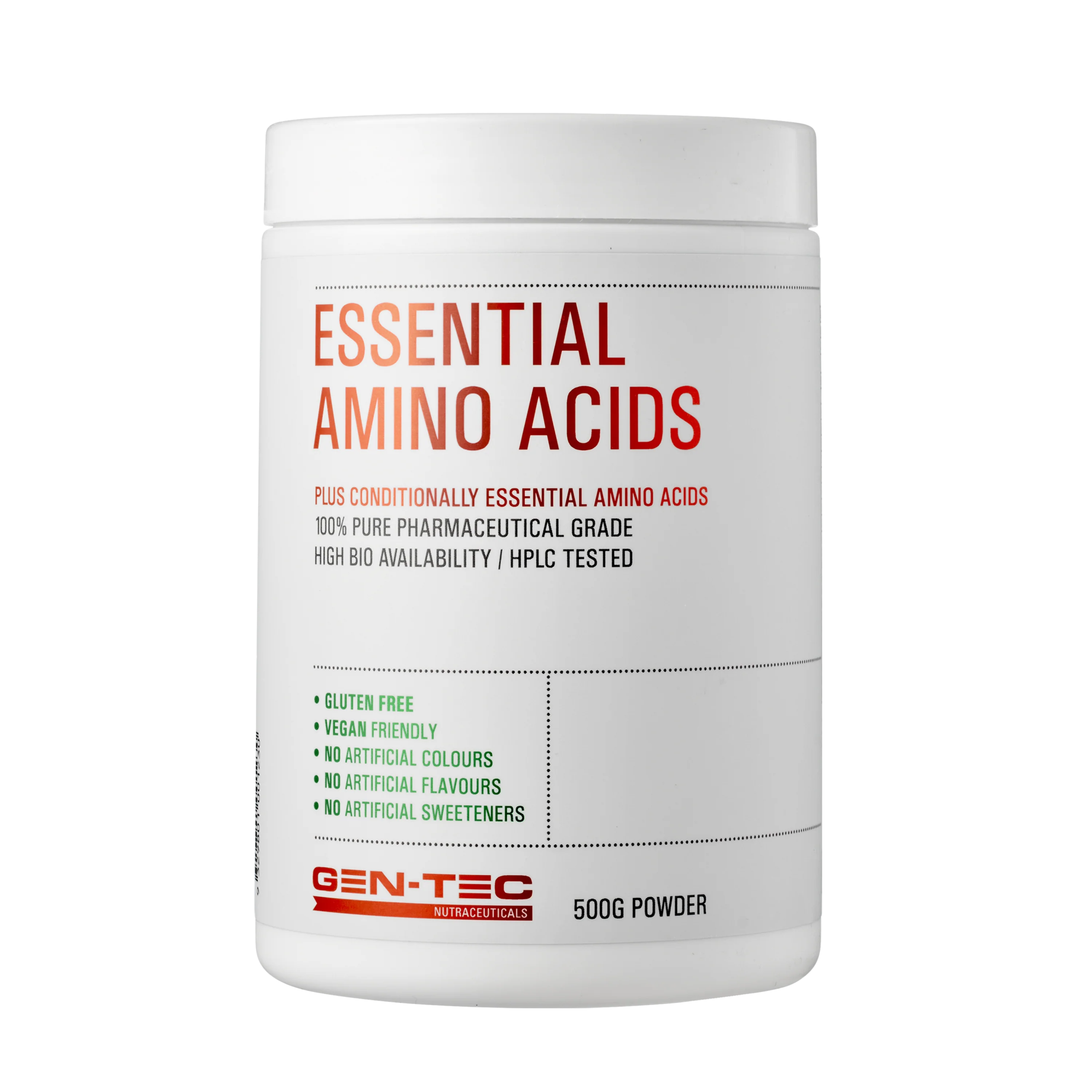 Gen-Tec Nutrition Essential Amino Acids 200g Or 500g - Image 2