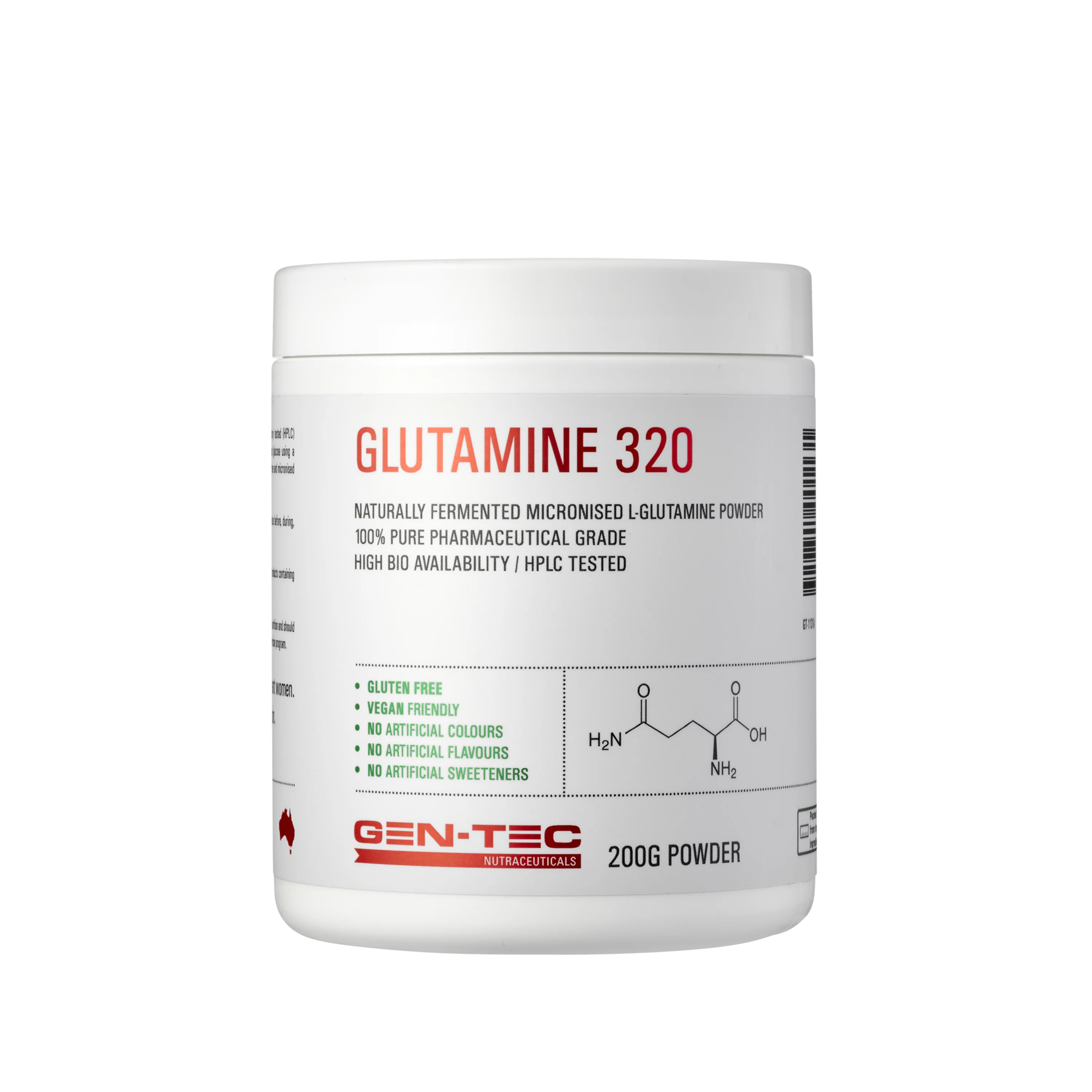 Gen-Tec Nutrition Glutamine 320 200g, 500g Or 1kg