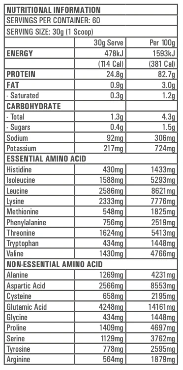 Gen-Tec Nutrition Hydro Pro WPI 810g Or 1.8kg, Swiss Vanilla Flavour - Image 4