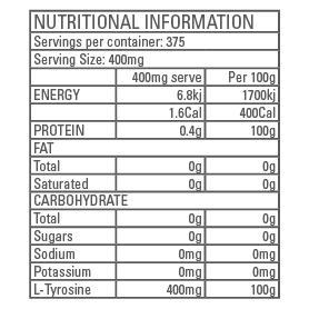 Gen-Tec Nutrition L-Tyrosine 150g - Image 2