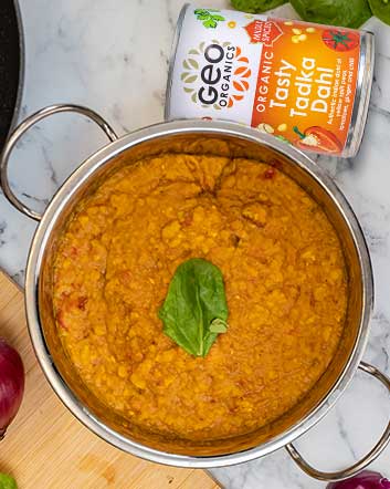 Geo Organics Tasty Tadka Dahl 400g, From Yellow Split Peas & More! - Image 2