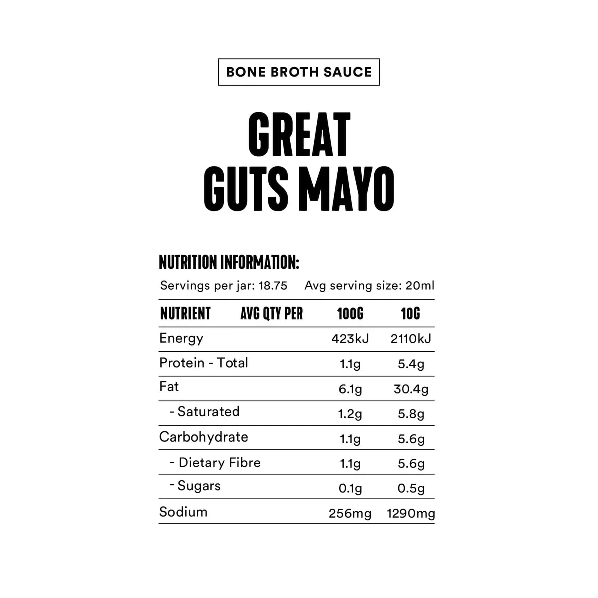 Gevity Bone Broth Sauce 375mL, Great Guts Mayo - Image 4