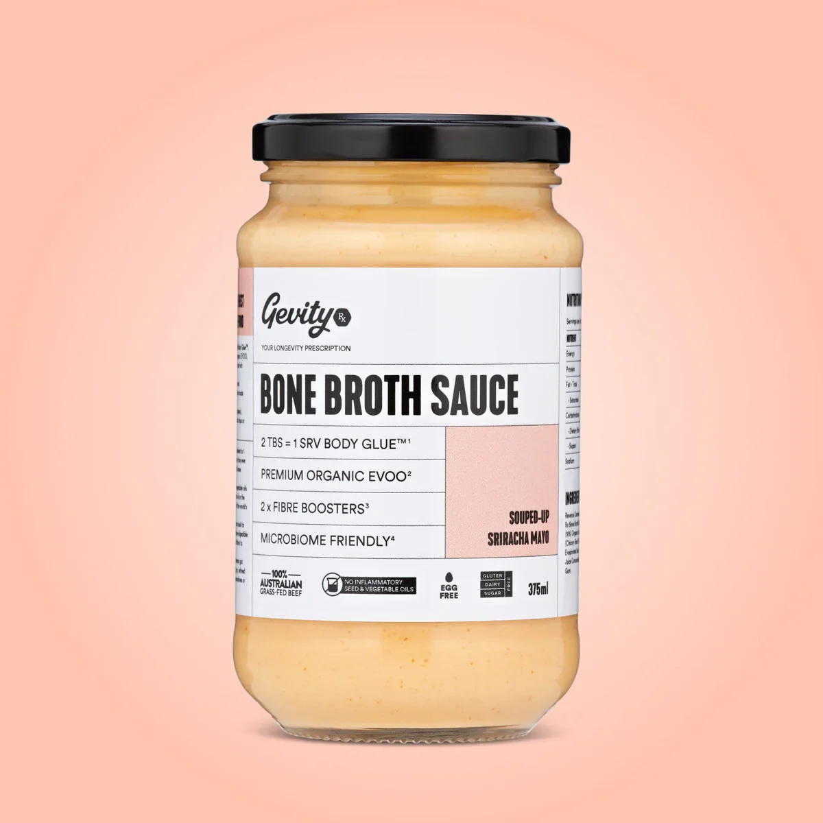 Gevity Bone Broth Sauce 375mL, Souped-Up Sriracha Mayo