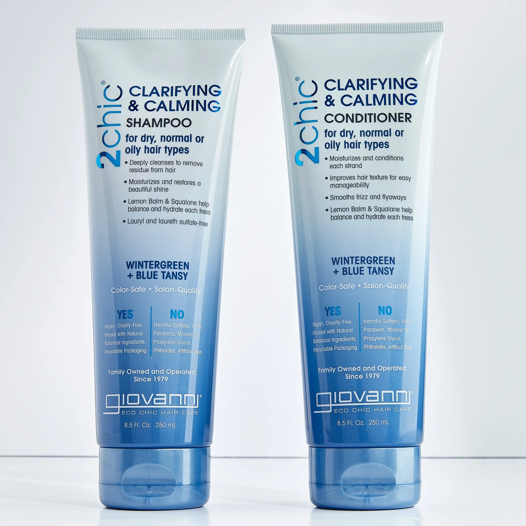 Giovanni 2Chic Clarifying & Calming Conditioner 250mL, Balances Hair for Suppleness & Shine - Image 3