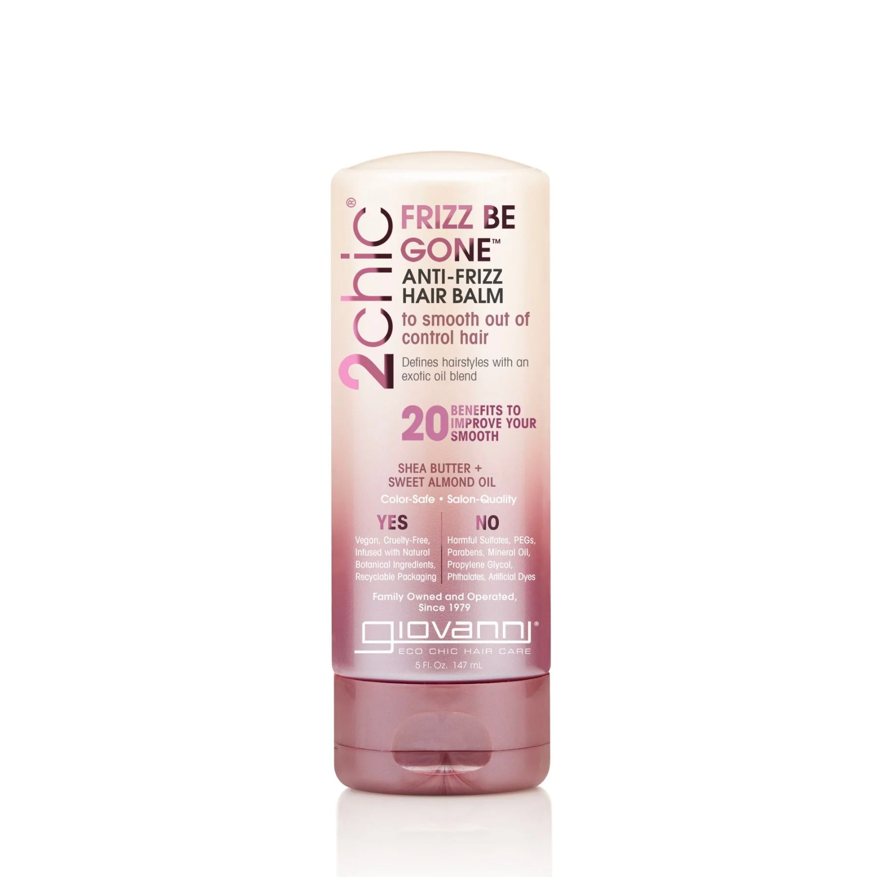 Giovanni 2Chic Frizz Be Gone Anti-Frizz Hair Balm 147ml, To Smooth Out Of Control Hair - Image 3