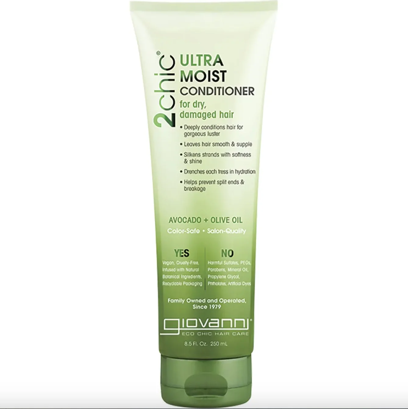 Giovanni 2Chic Ultra Moist Conditioner 250ml, For Dry & Damaged Hair - Image 5