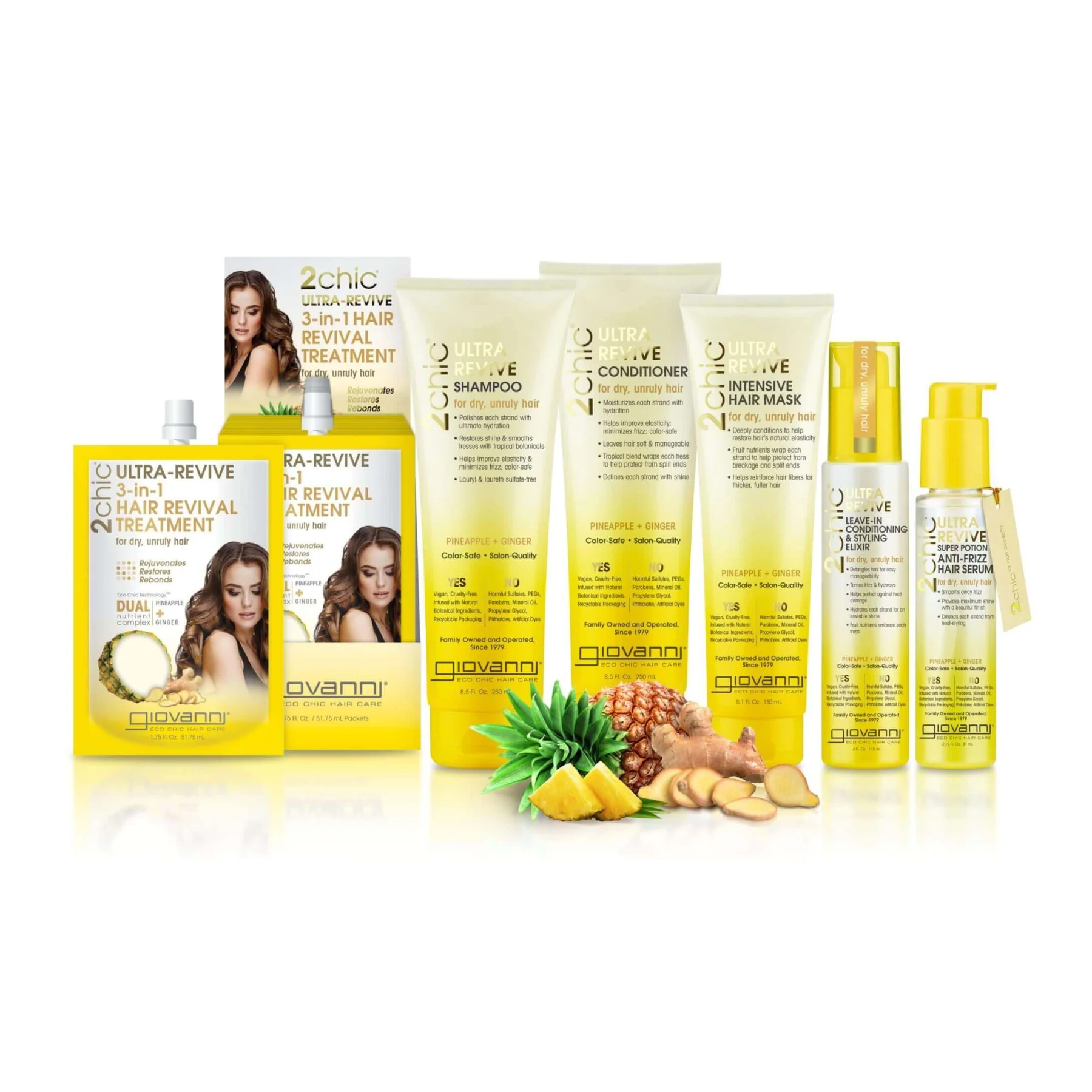 Giovanni 2Chic Ultra-Revive Shampoo 250mL, For Dry & Unruly Hair - Image 4