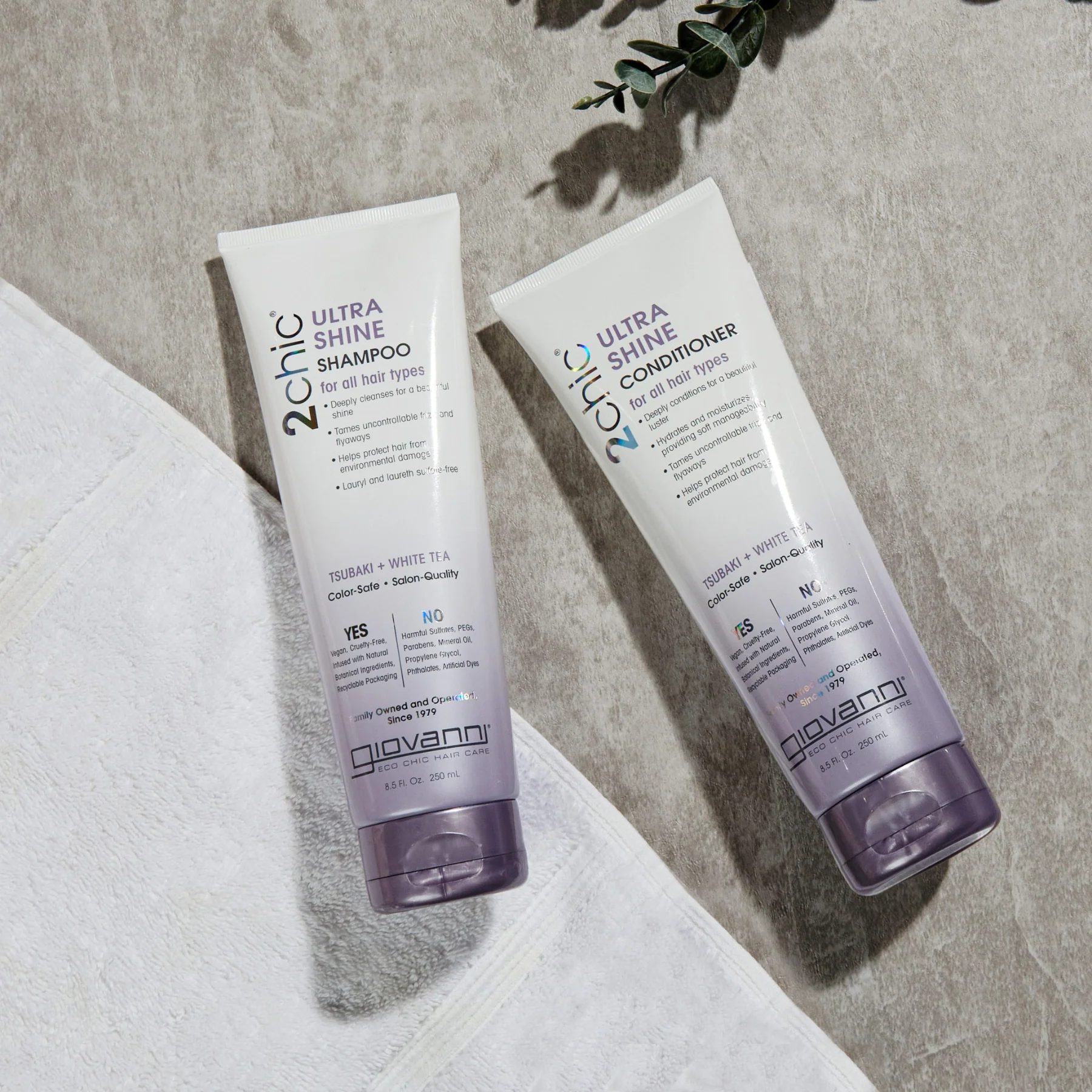 Giovanni 2Chic Ultra Shine Shampoo 250mL, Deeply Cleanses For A Beautiful Shine - Image 3