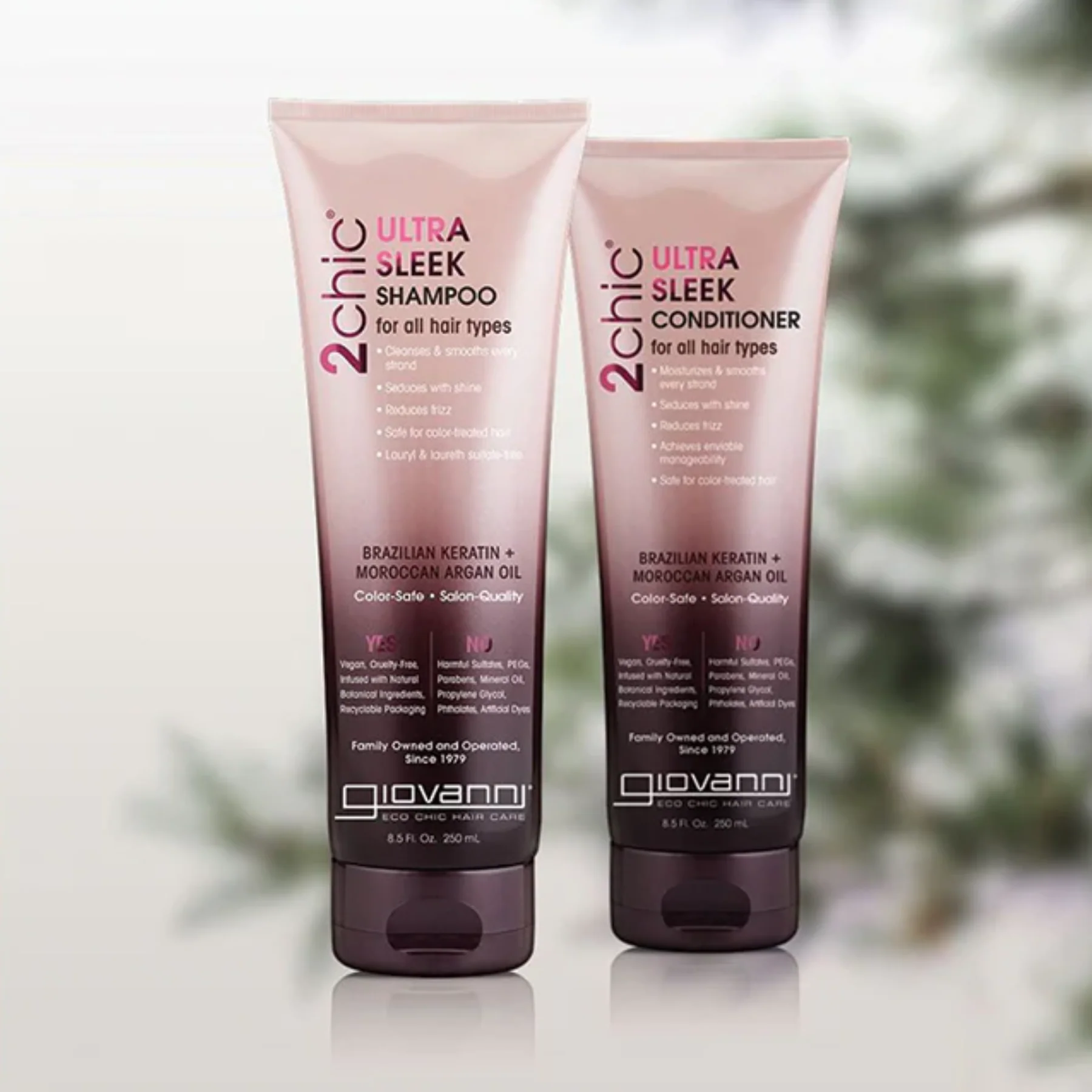 Giovanni 2Chic Ultra Sleek Conditioner 250ml, For All Hair Types - Image 3