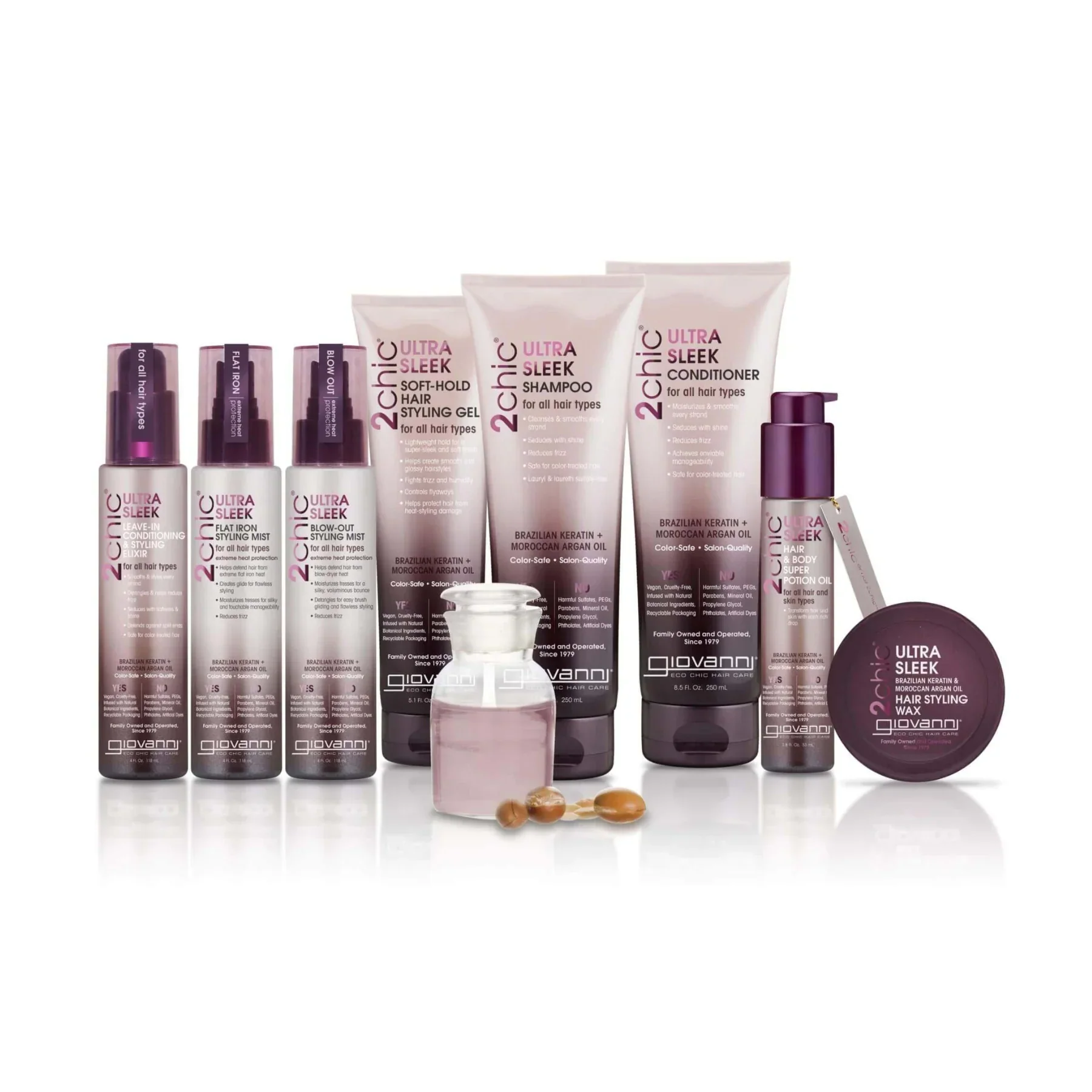 Giovanni 2Chic Ultra Sleek Conditioner 250ml, For All Hair Types - Image 4