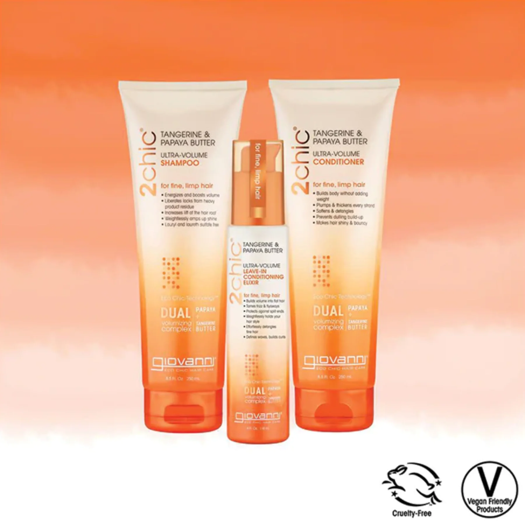 Giovanni 2Chic Ultra-Volume Conditioner 250mL, For Fine & Limp Hair - Image 5