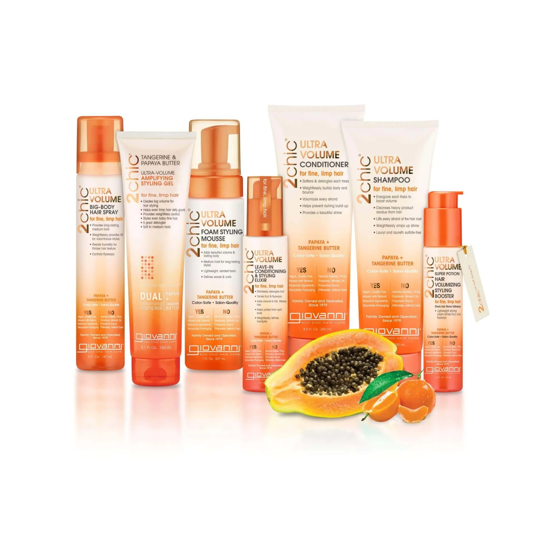 Giovanni 2Chic Ultra Volume Foam Styling Mousse 207ml, For Fine & Limp Hair - Image 3