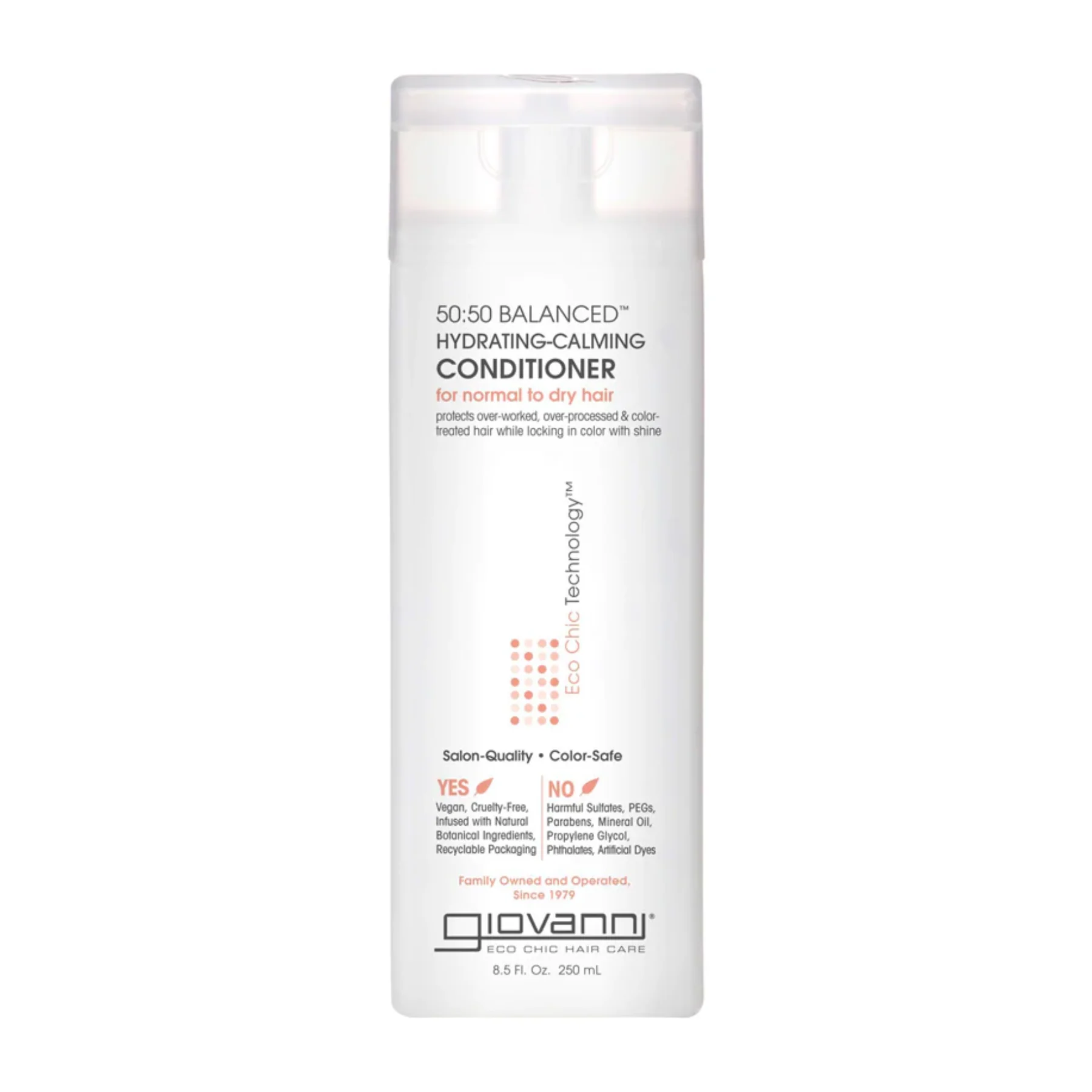 Giovanni 50:50 Balanced Hydrating-Clarifying Conditioner, For Over-Processed & Environmentally Stressed Hair, 60mL or 250mL - Image 5