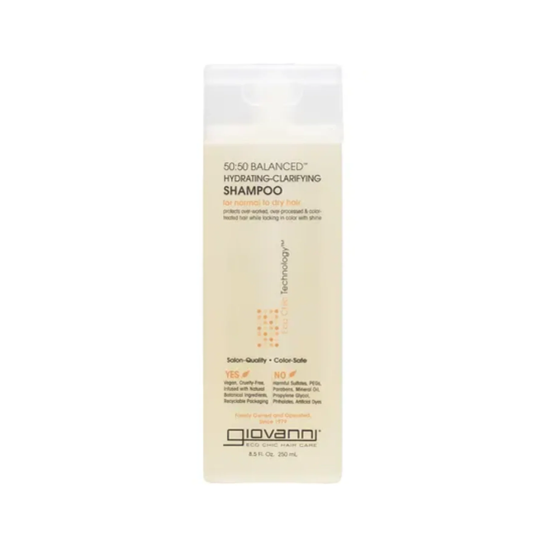 Giovanni 50:50 Balanced Hydrating-Clarifying Shampoo, For Over-Processed & Environmentally Stressed Hair, 60mL or 250mL - Image 5
