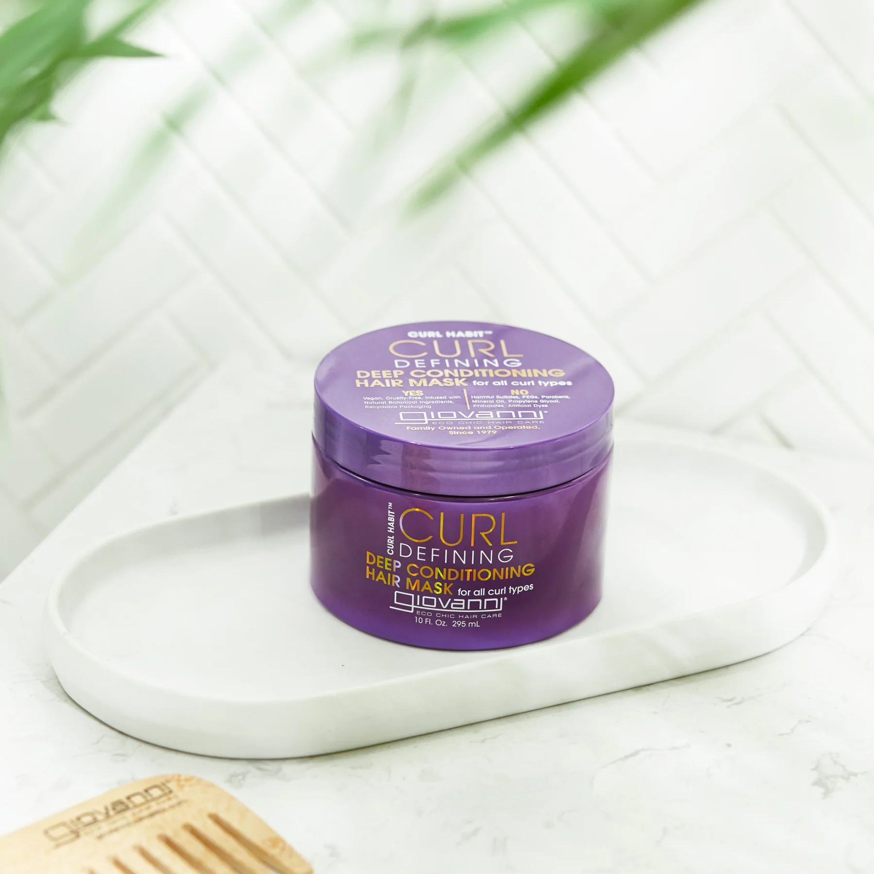 Giovanni Curl Habit Curl Defining Deep Conditioning Hair Mask 295mL, Hydrate & Restores Every Curl Type