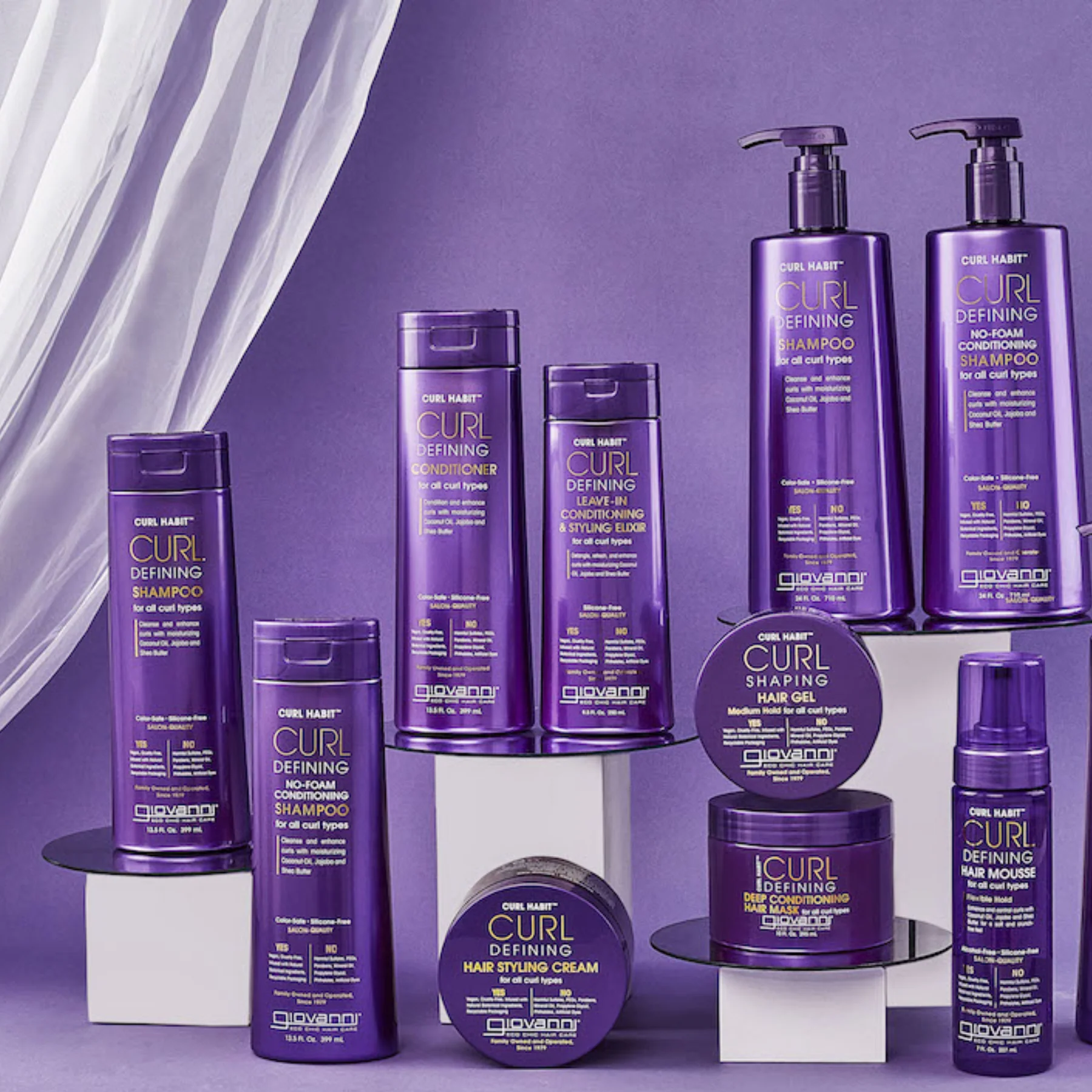 Giovanni Curl Habit Curl Defining Hair Styling Cream 295mL, Secures & Defines Curls, Coils and Waves - Image 4