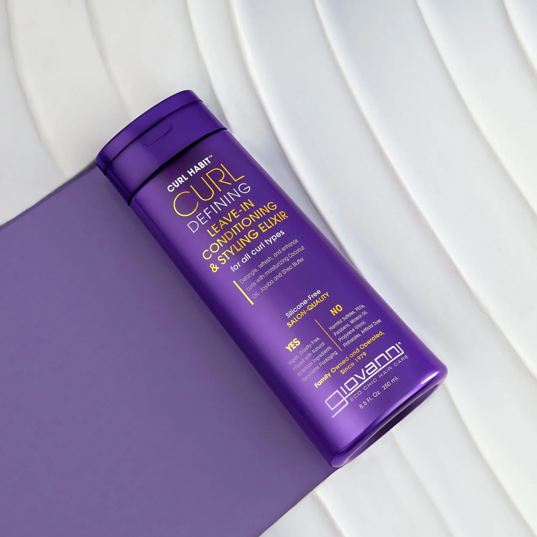 Giovanni Curl Habit Curl Defining Leave-in Conditioning & Styling Elixir 250mL, Detangles For Easy Manageability