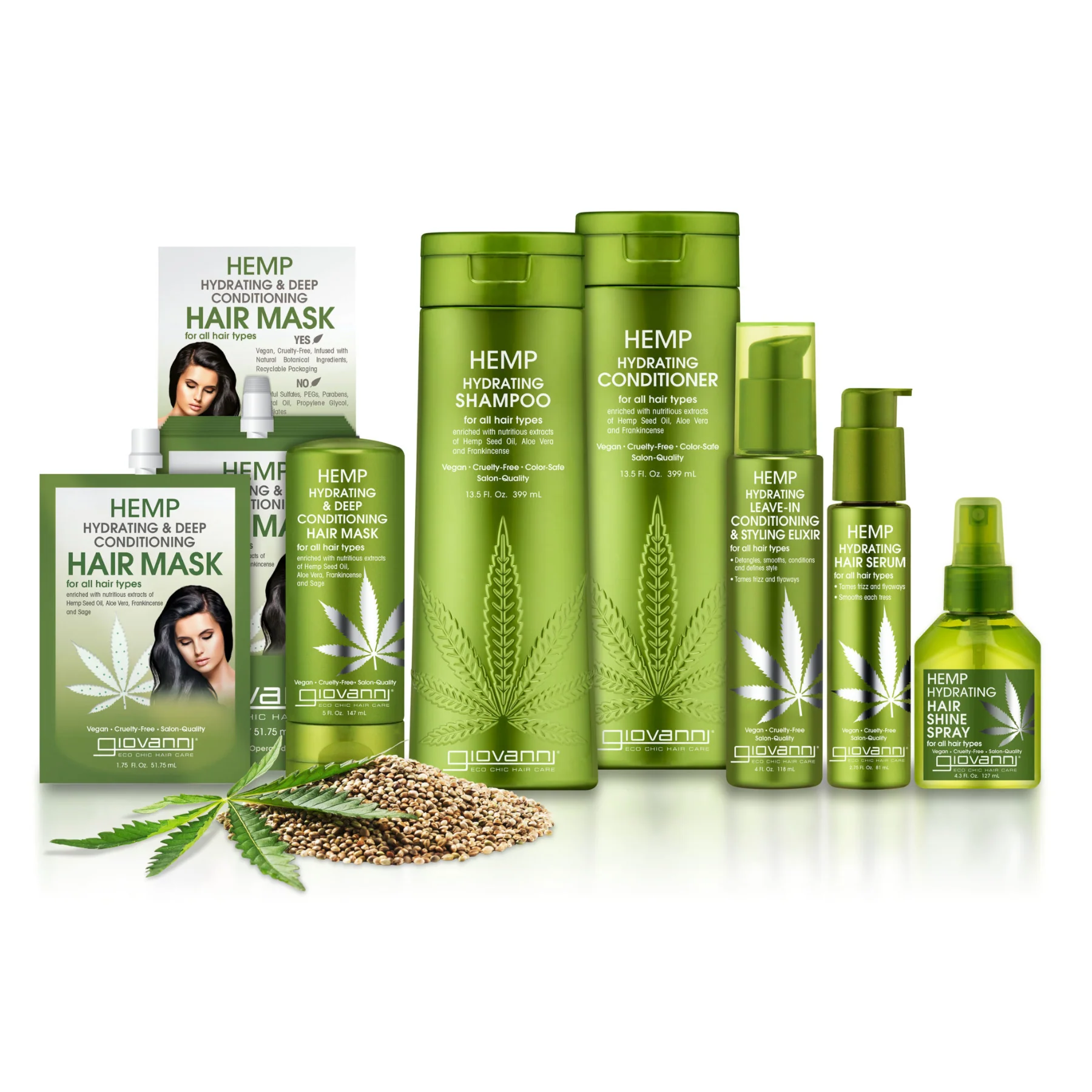 Giovanni Hemp Hydrating Deep Conditioning Hair Mask 52mL, For All Hair Types - Image 4