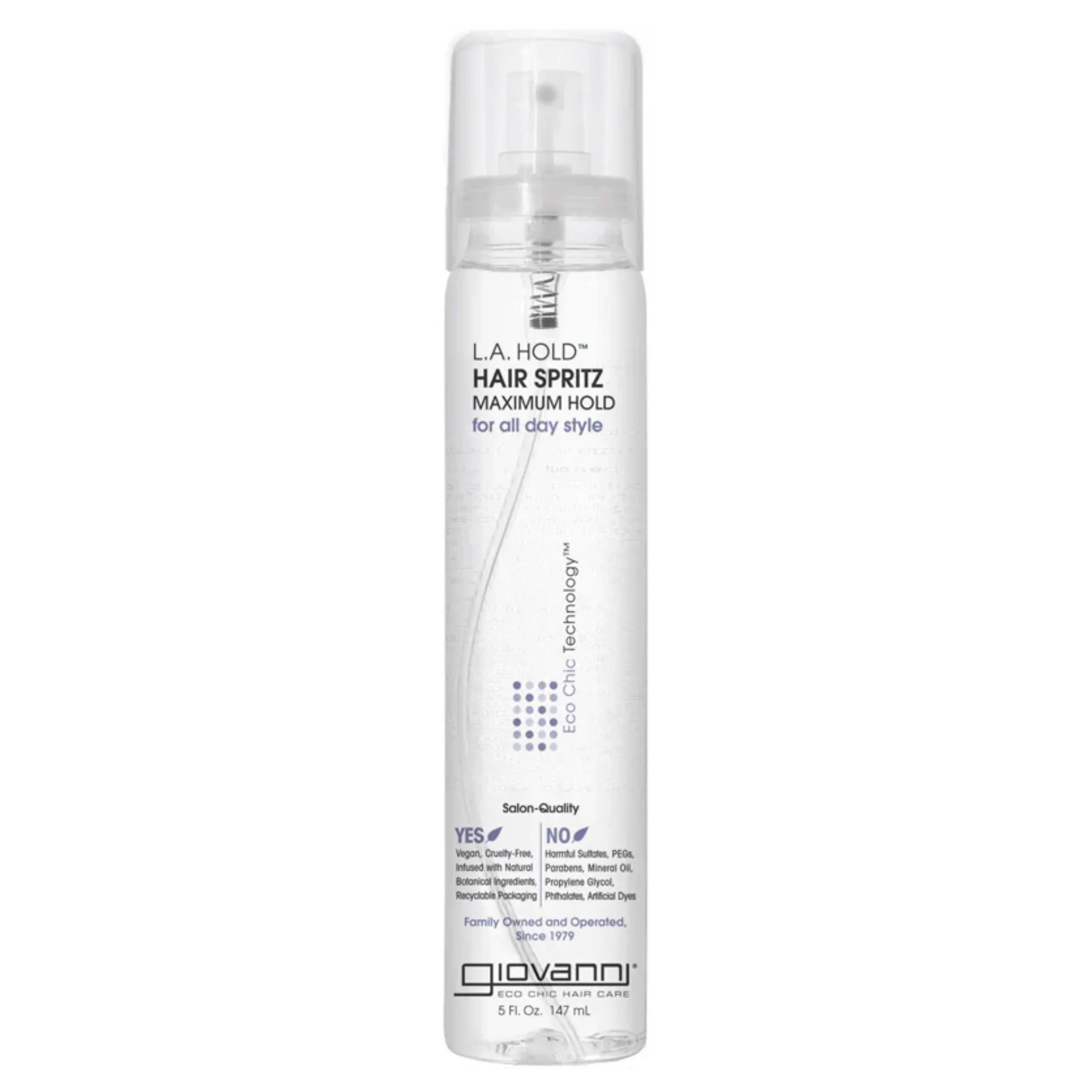 Giovanni L.A. Hold Hair Spritz Spray 65mL or 150mL, Maximum Hold - Image 4