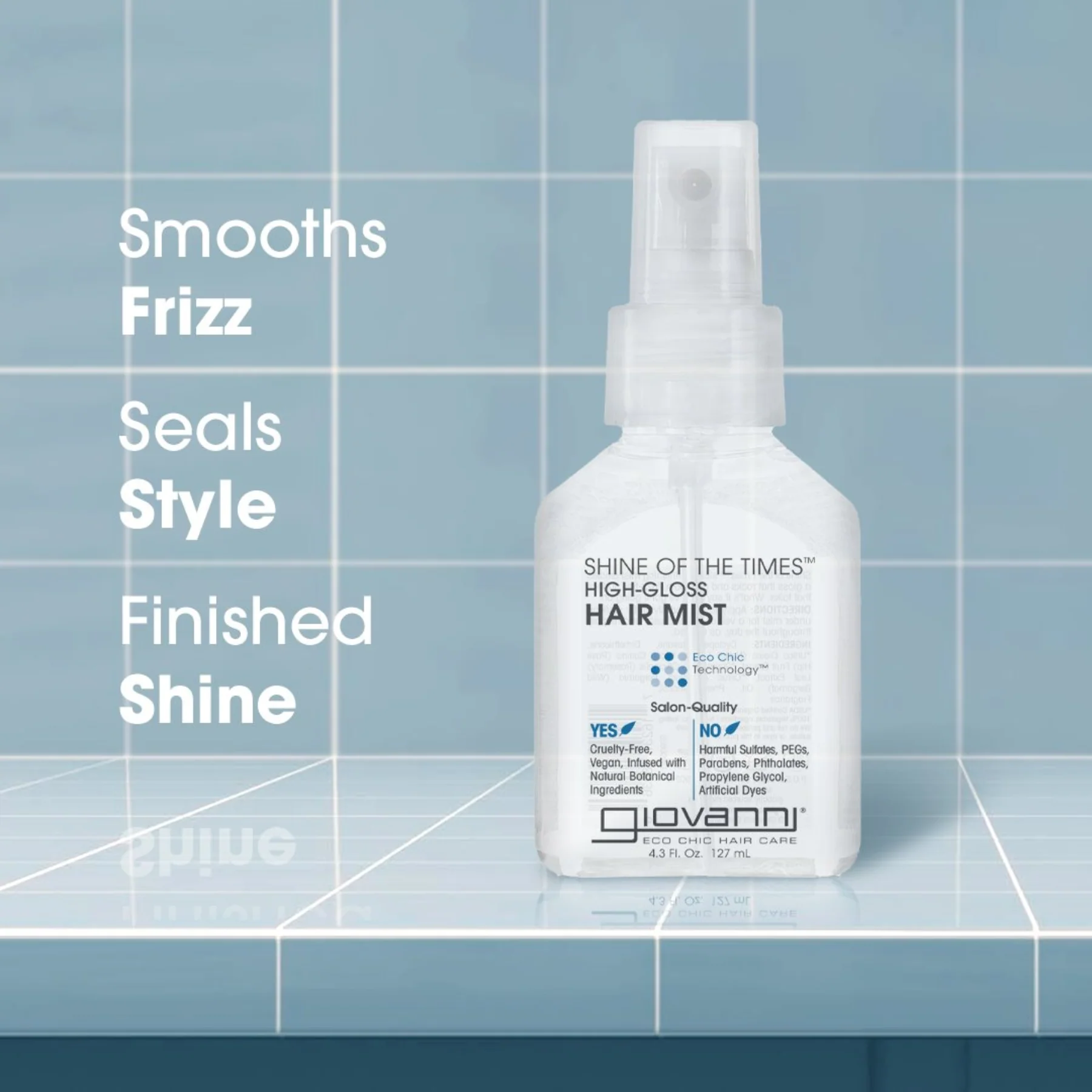 Giovanni Shine Of The Times Hair Finishing Mist 127mL, Smoothes Frizz & Seals in Style - Image 3