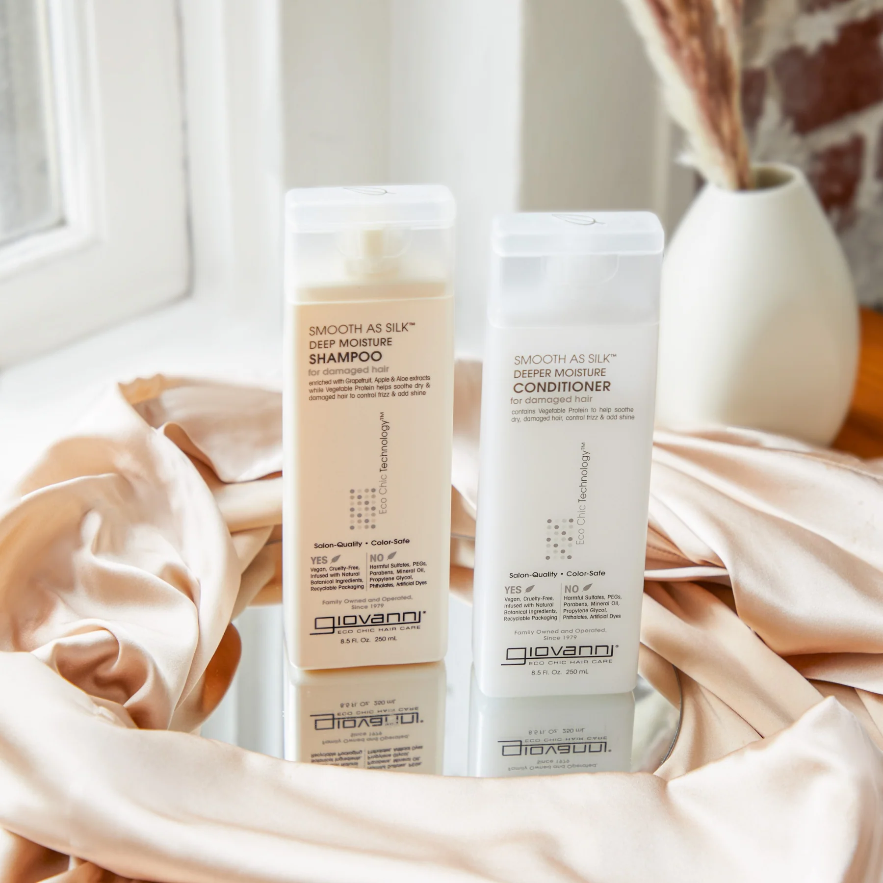 Giovanni Smooth As Silk Deep Moisture Conditioner, For Dry & Damaged Hair, 60mL, 250mL Or 1L