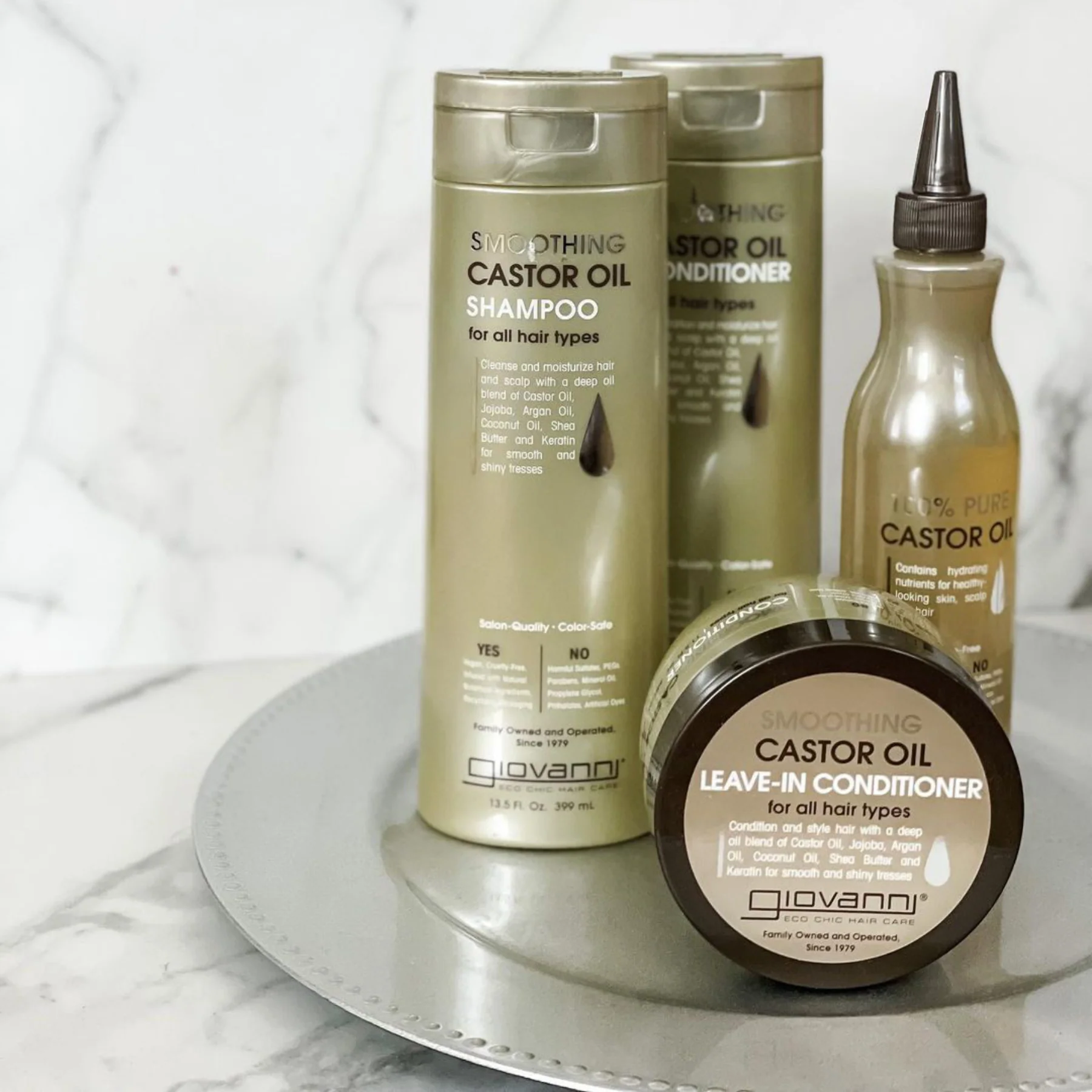 Giovanni Smoothing Castor Oil Leave-In Conditioner 340mL, For All Hair Types - Image 4