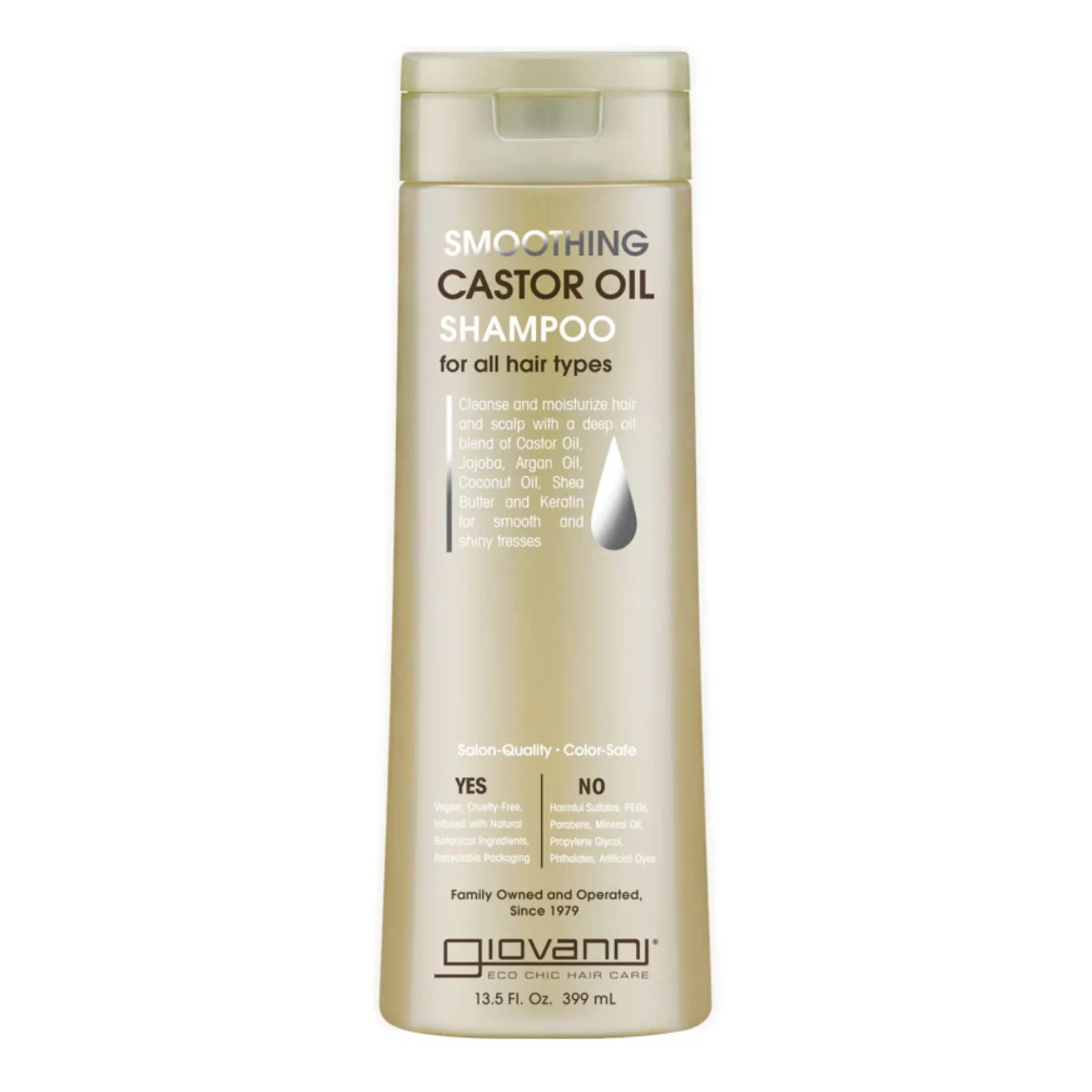 Giovanni Smoothing Castor Oil Shampoo 250ml, For All Hair Types - Image 2