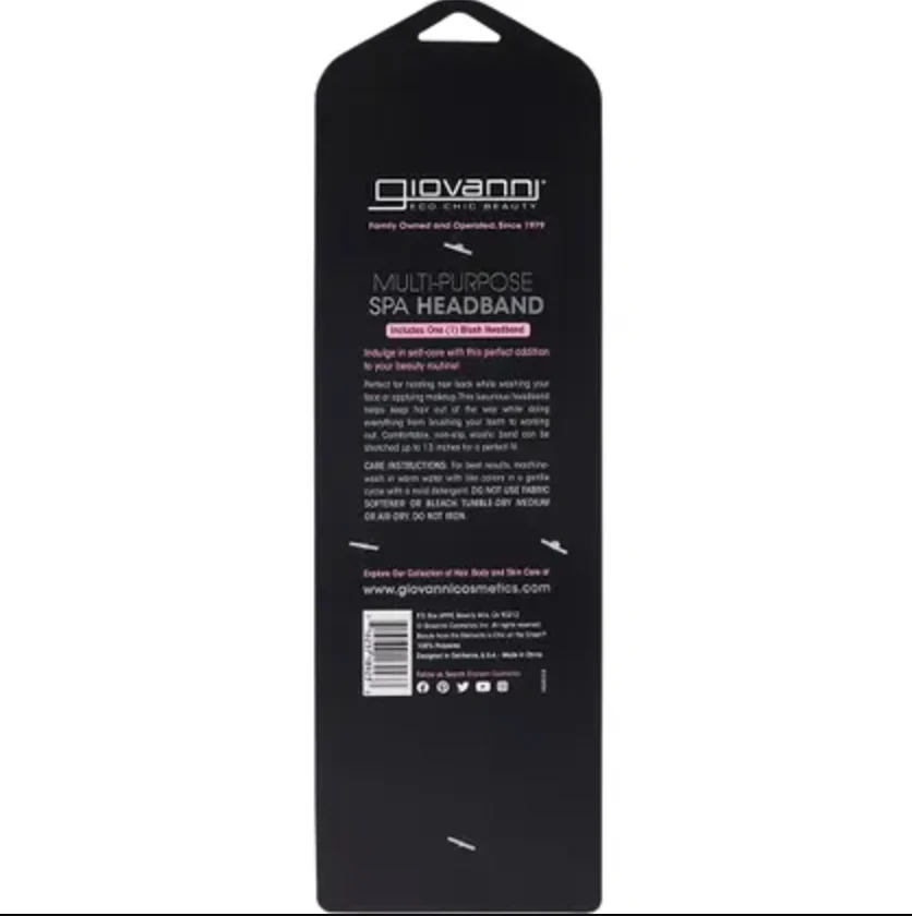 Giovanni Spa Headband, Blush - Image 2