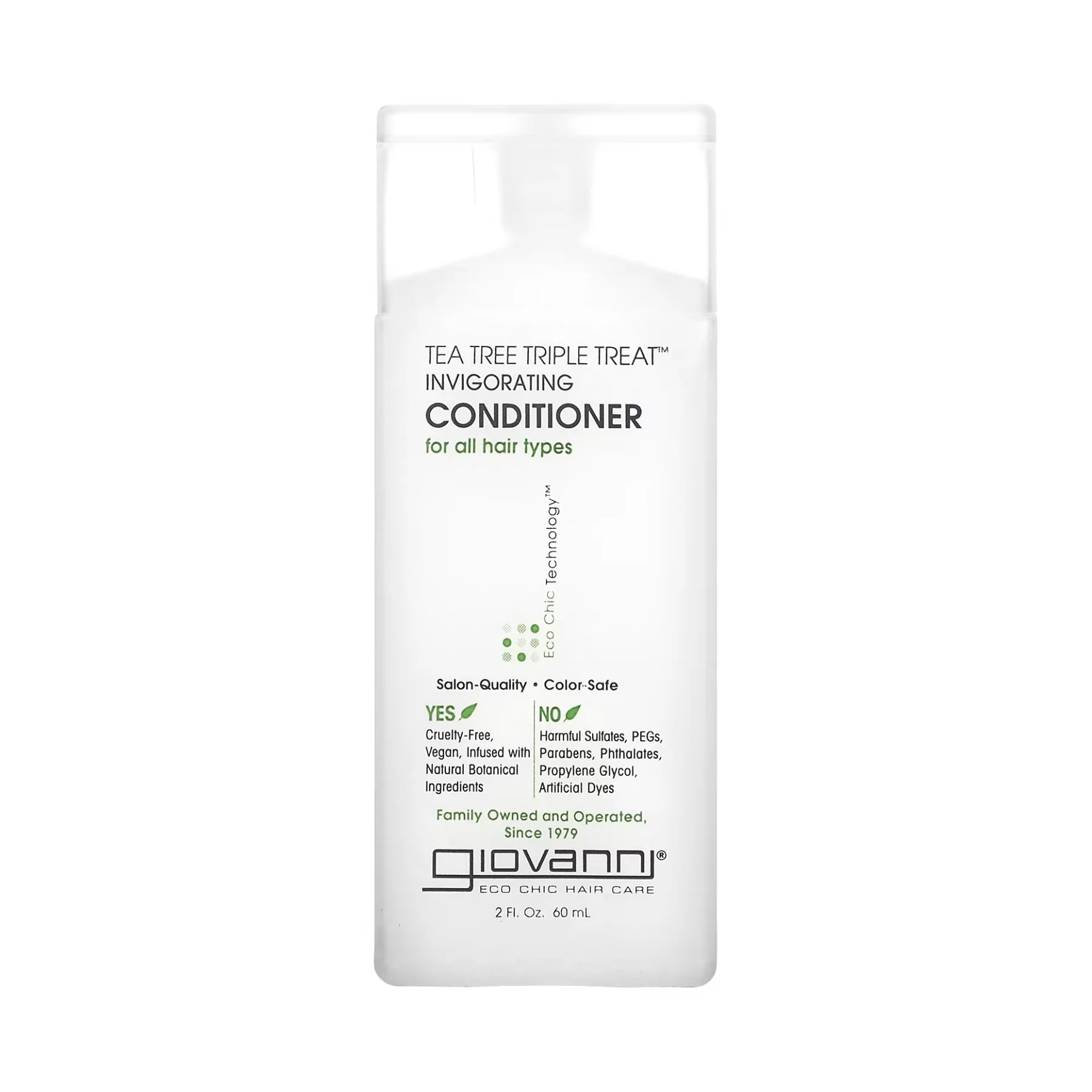 Giovanni Tea Tree Triple Treat Conditioner 60mL Or 250mL, For Refreshed & Renewed Hair - Image 6