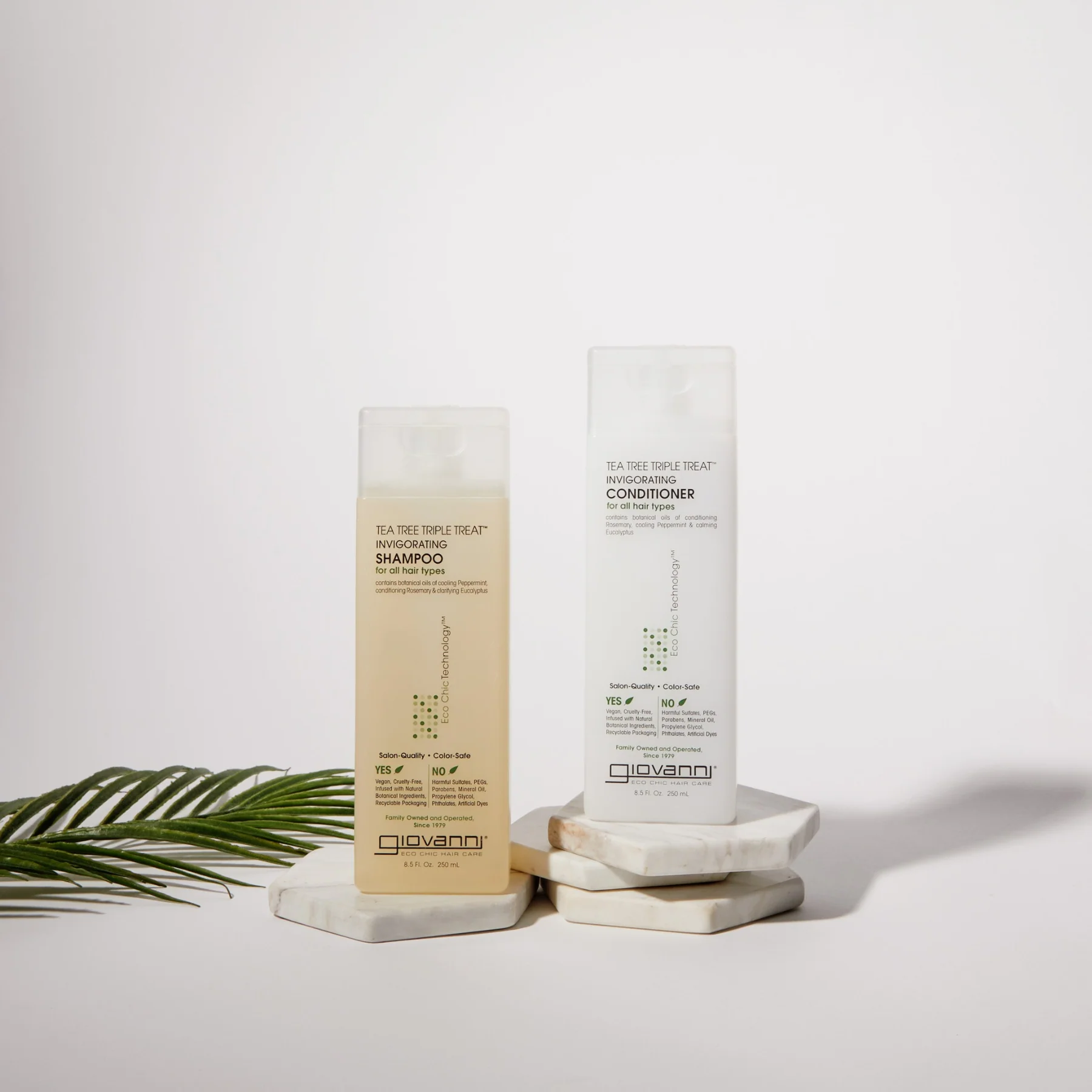 Giovanni Tea Tree Triple Treat Shampoo 60mL or 250mL, For Refreshed & Renewed Hair - Image 3