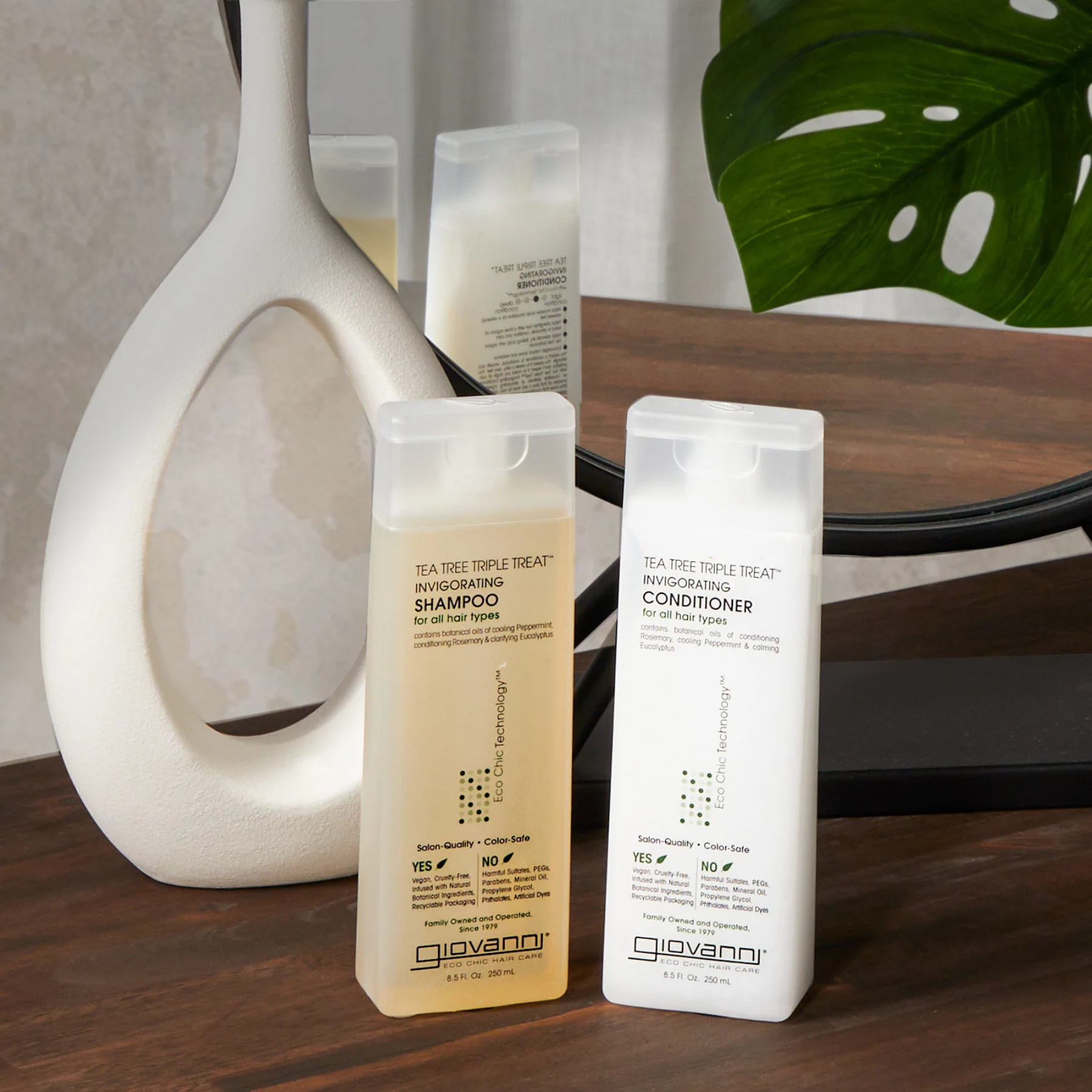 Giovanni Tea Tree Triple Treat Shampoo 60mL or 250mL, For Refreshed & Renewed Hair - Image 4