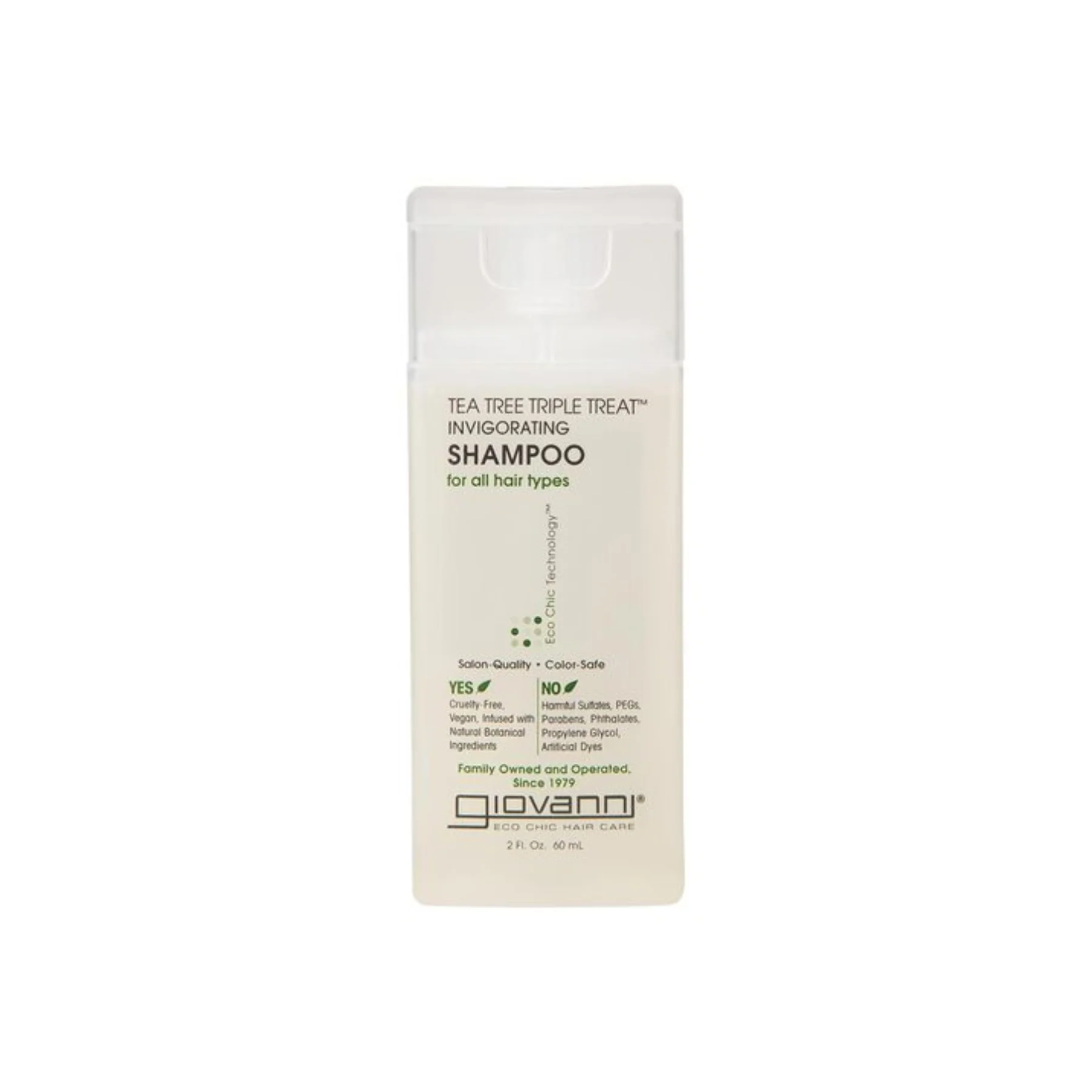Giovanni Tea Tree Triple Treat Shampoo 60mL or 250mL, For Refreshed & Renewed Hair - Image 5