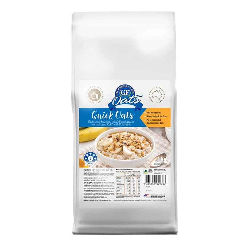 Gloriously Free Aussie Quick Oats 500g, 1kg Or 2kg {Wheat Free} - Image 2