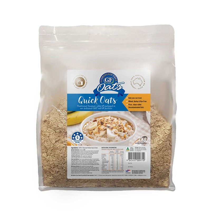 Gloriously Free Aussie Quick Oats 500g, 1kg Or 2kg {Wheat Free} - Image 3