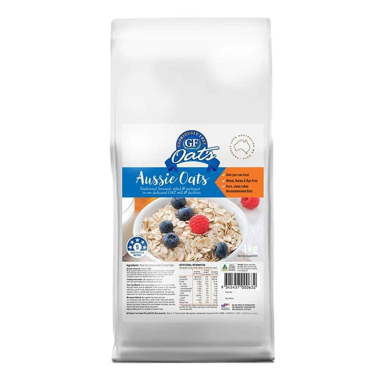 Gloriously Free Uncontaminated Aussie Oats 500g, 1kg Or 2kg, Traditional {Wheat, Rye & Barley Free} - Image 2