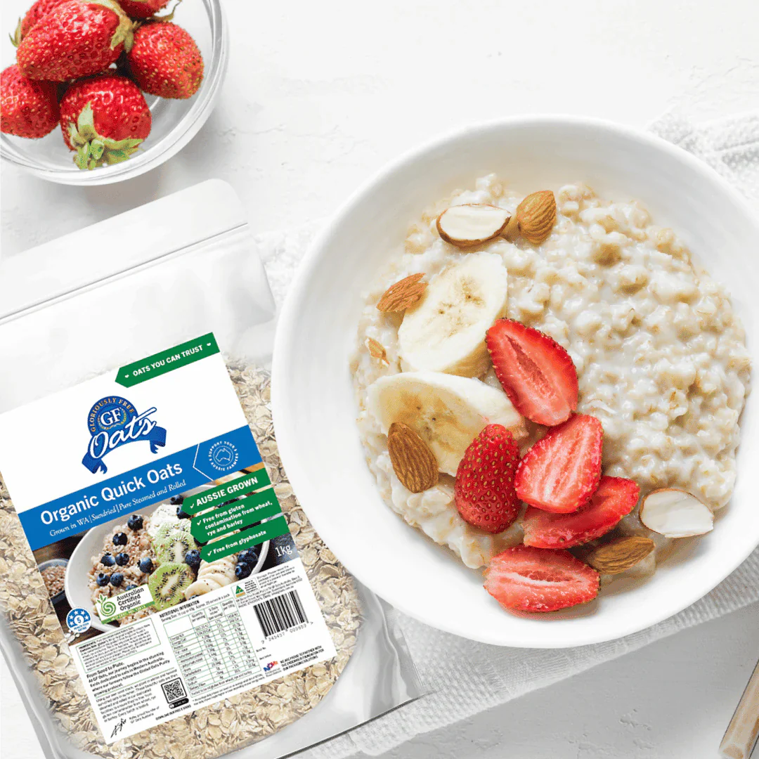 Gloriously Free Uncontaminated Organic Quick Oats 1kg Or 2kg, {Wheat, Rye & Barley Free} - Image 3