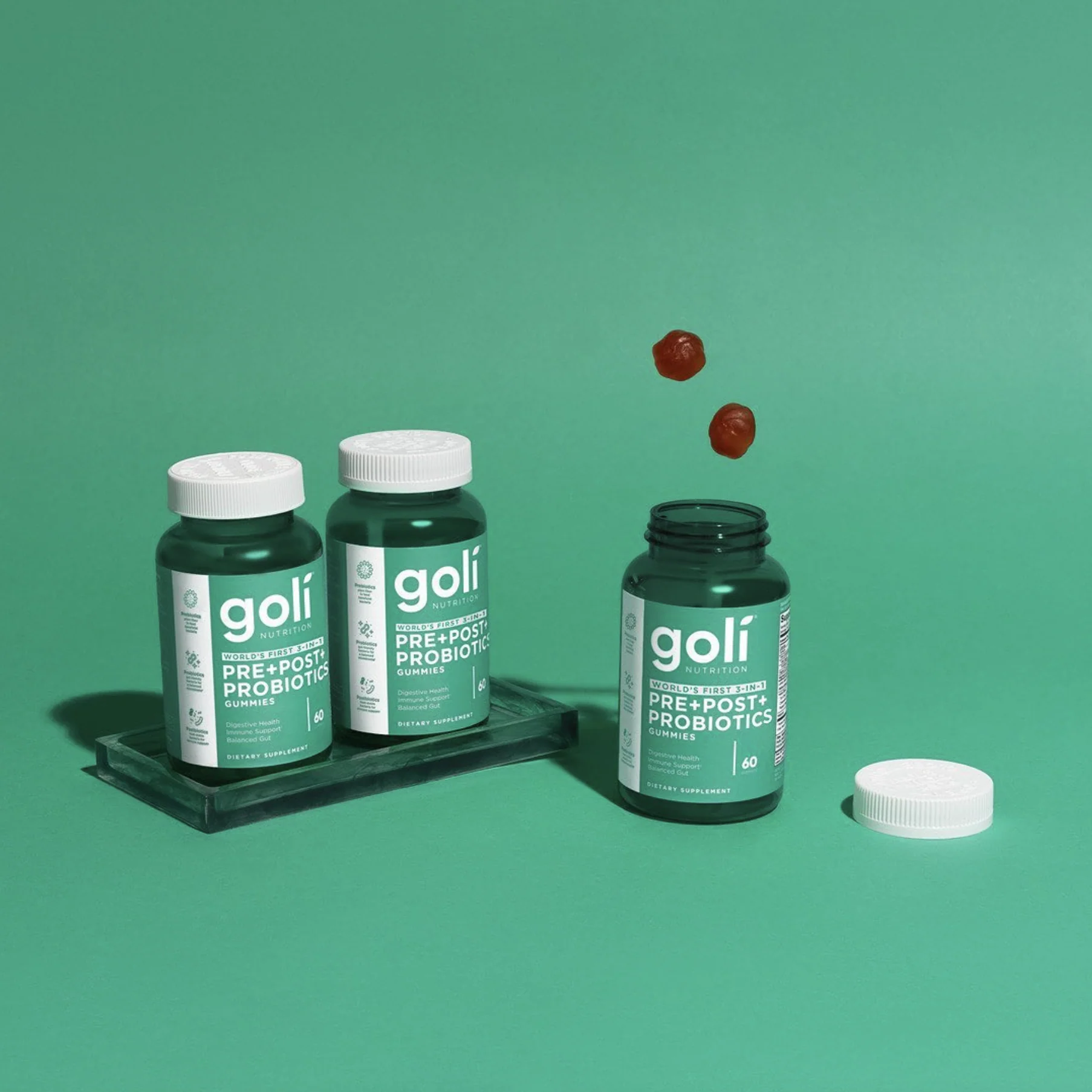 Goli Nutrition Gummies 60 Pieces, Pre + Post + Probiotics - Image 2
