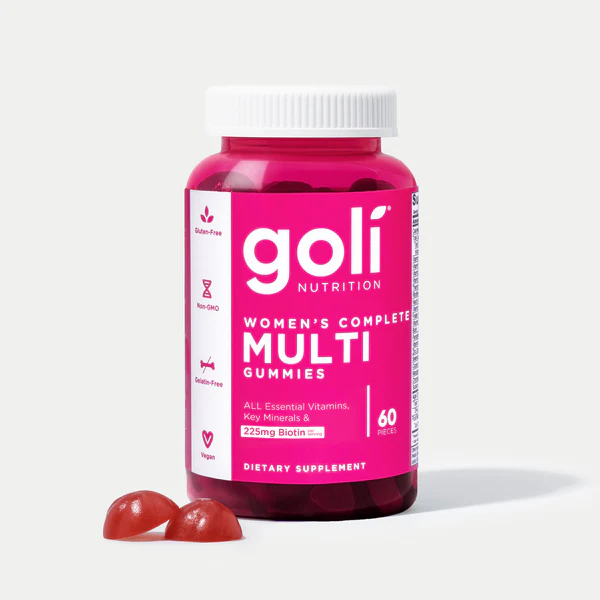 Goli Nutrition Gummies 60 Pieces, Women's Complete Multi