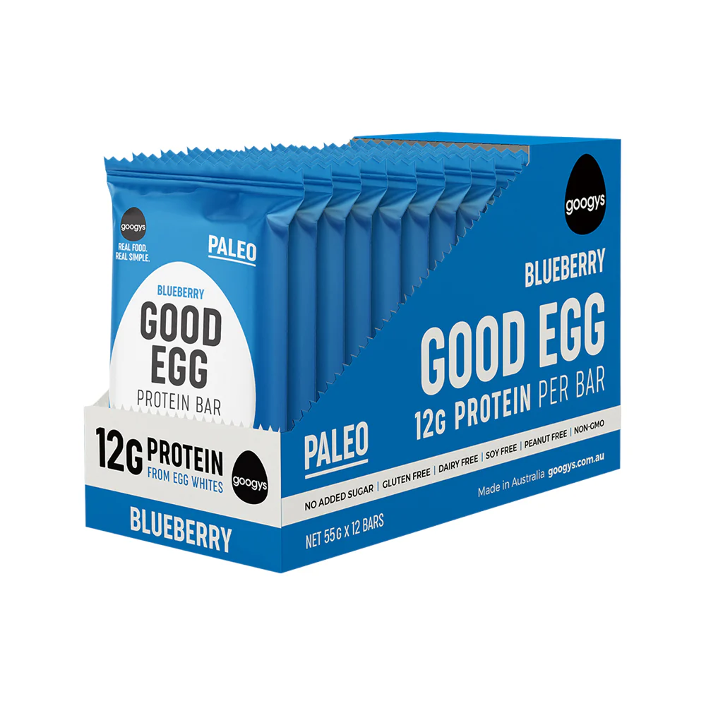 Googy's Good Egg Protein Bar 55g, Blueberry Flavour - Image 2