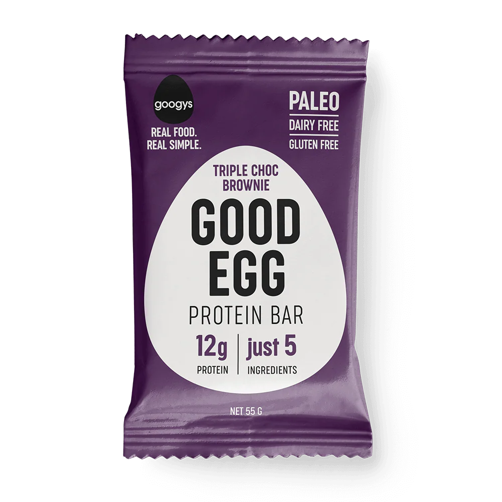 Googy's Good Egg Protein Bar 55g, Choc Brownie Flavour